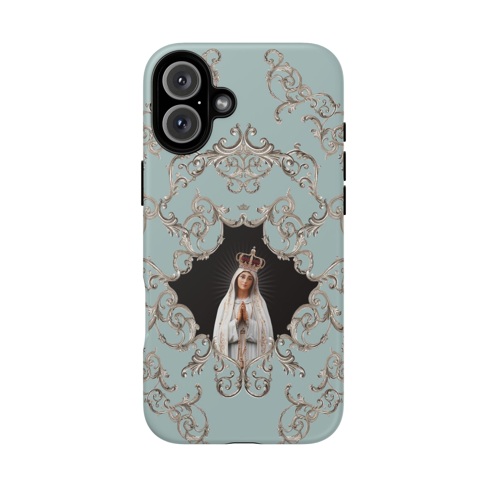 Our Lady of Fatima Hard Phone Case (Baroque Blue) - VENXARA®