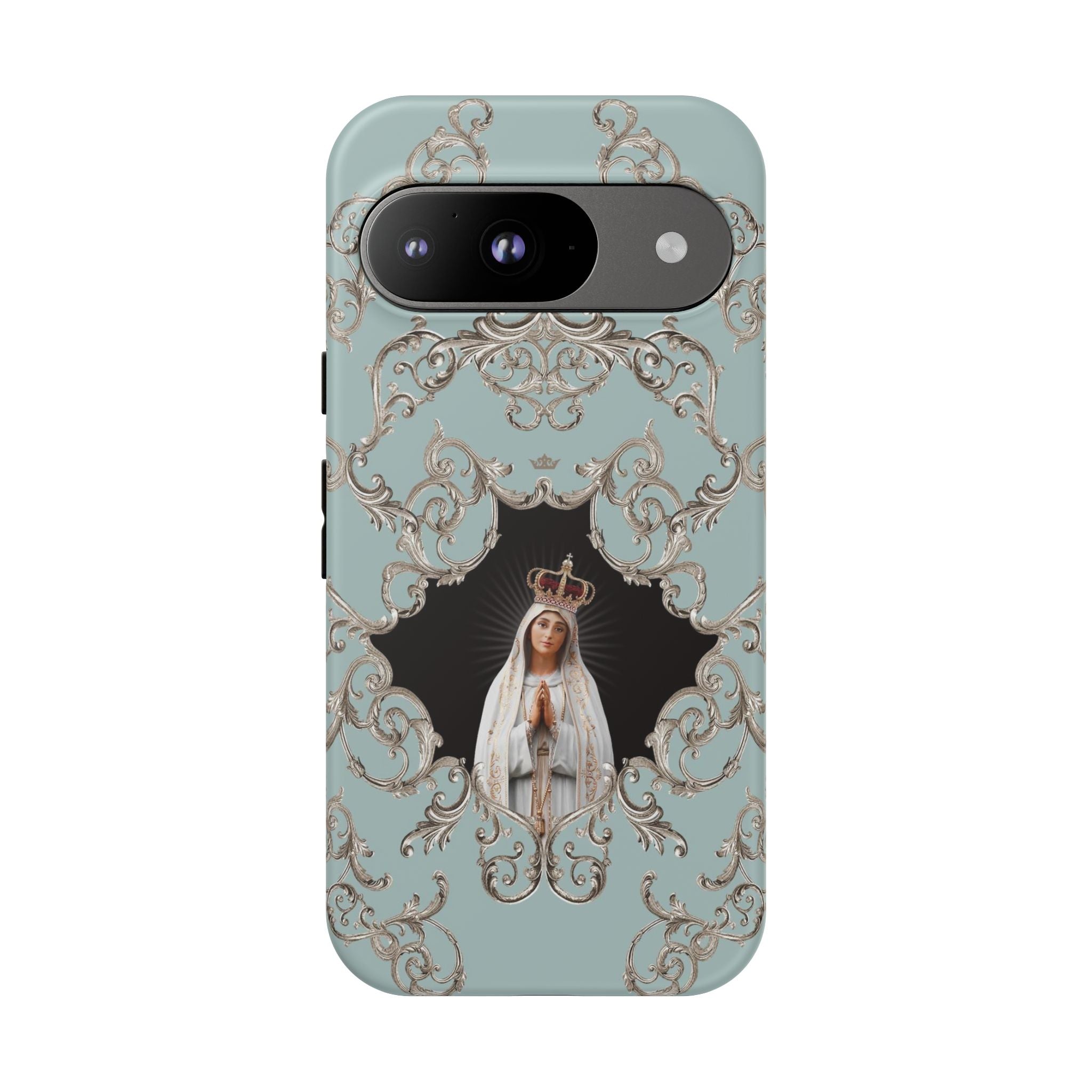 Our Lady of Fatima Hard Phone Case (Baroque Blue) - VENXARA®