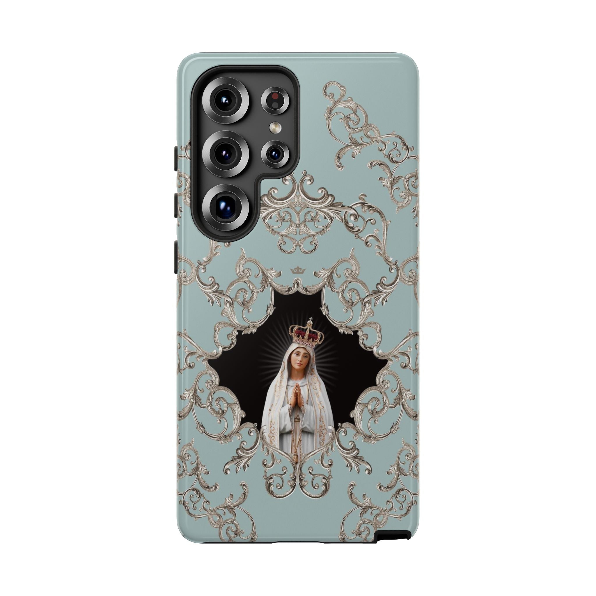 Our Lady of Fatima Hard Phone Case (Baroque Blue) - VENXARA®