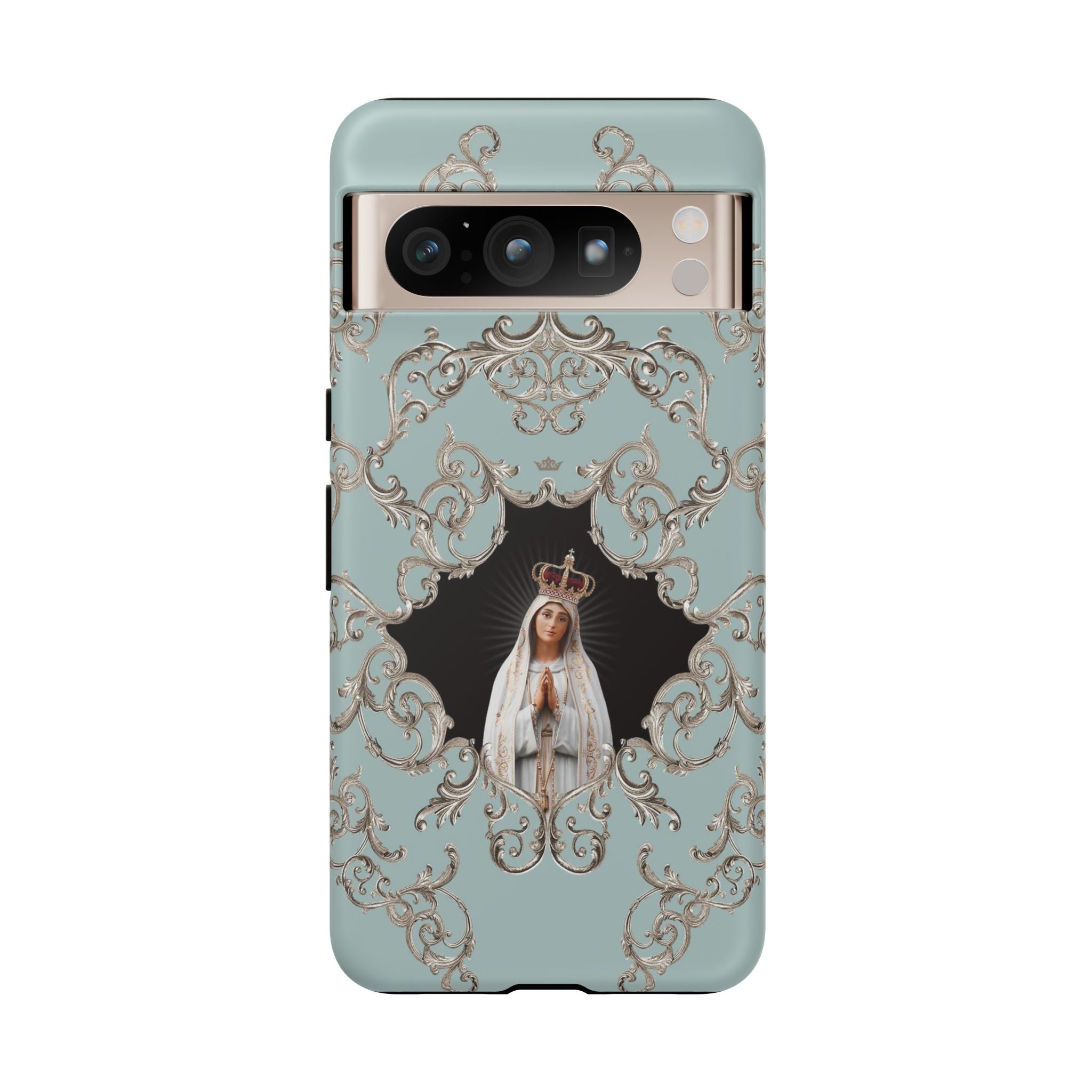 Our Lady of Fatima Hard Phone Case (Baroque Blue) - VENXARA®