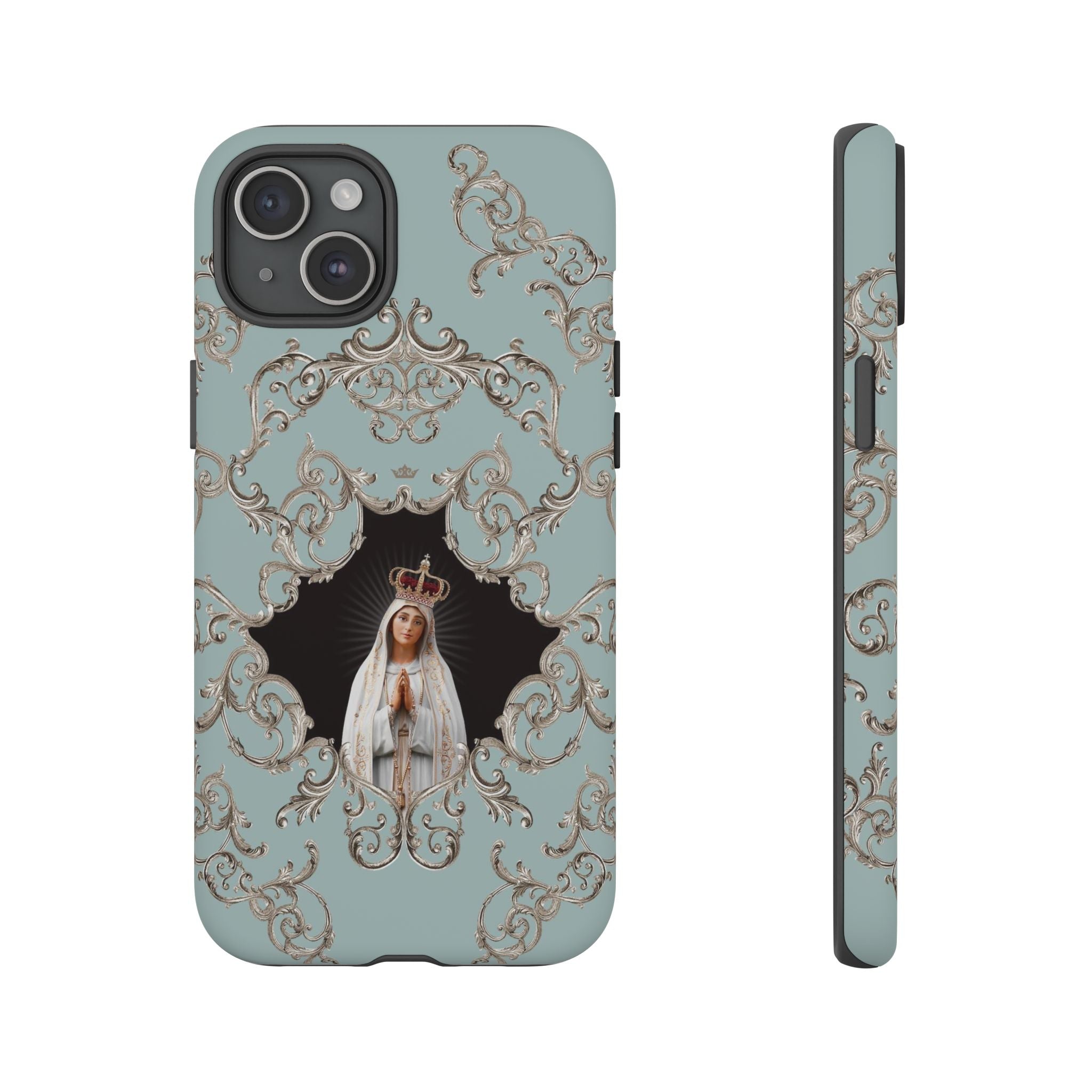 Our Lady of Fatima Hard Phone Case (Baroque Blue) - VENXARA®