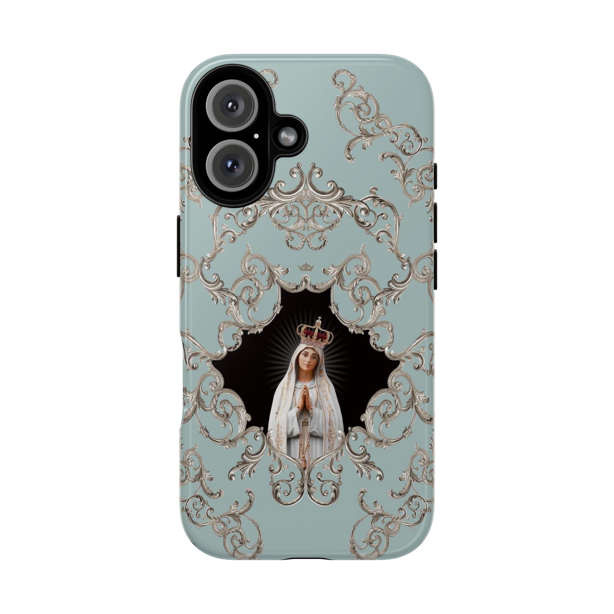 Our Lady of Fatima Hard Phone Case (Baroque Blue) - VENXARA®