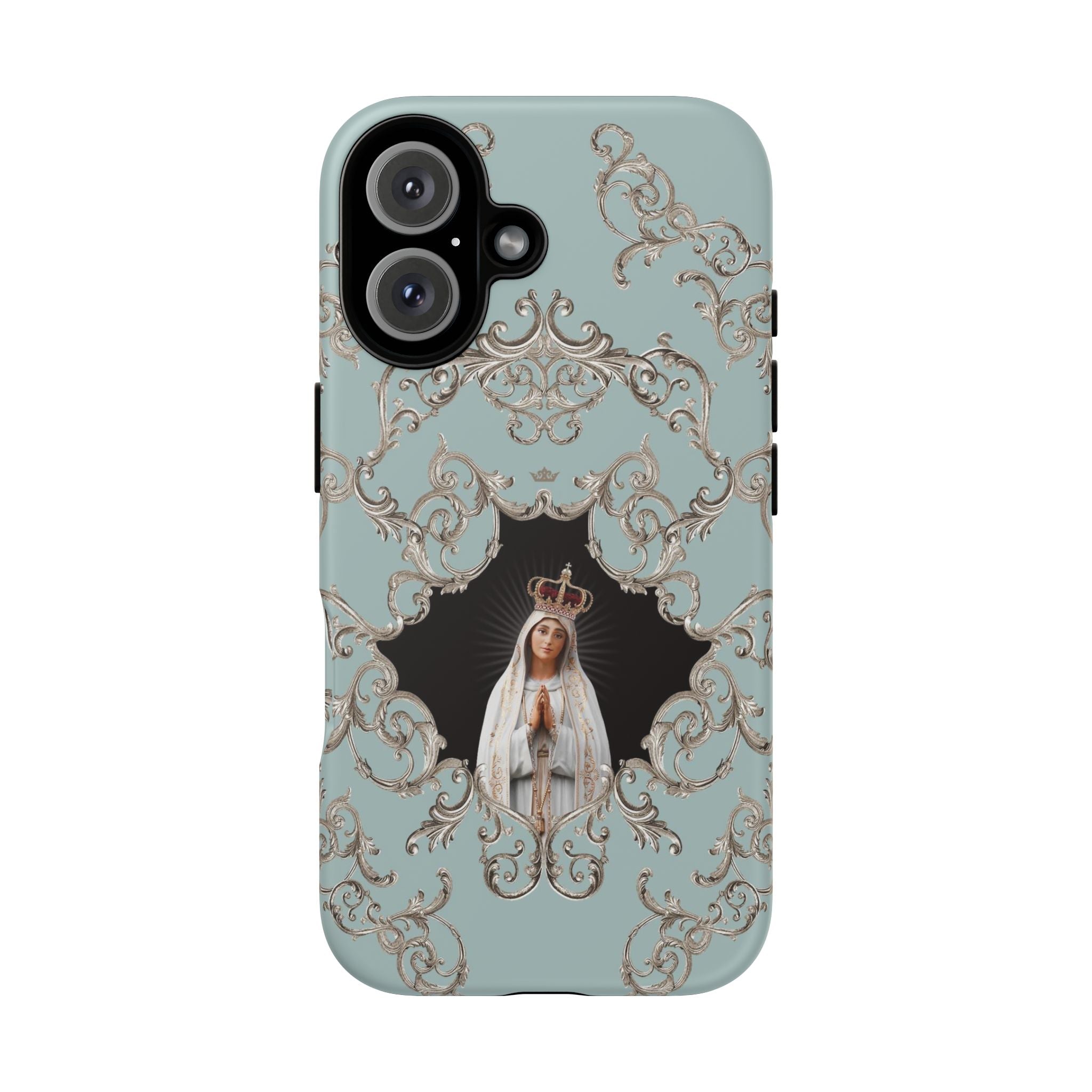 Our Lady of Fatima Hard Phone Case (Baroque Blue) - VENXARA®