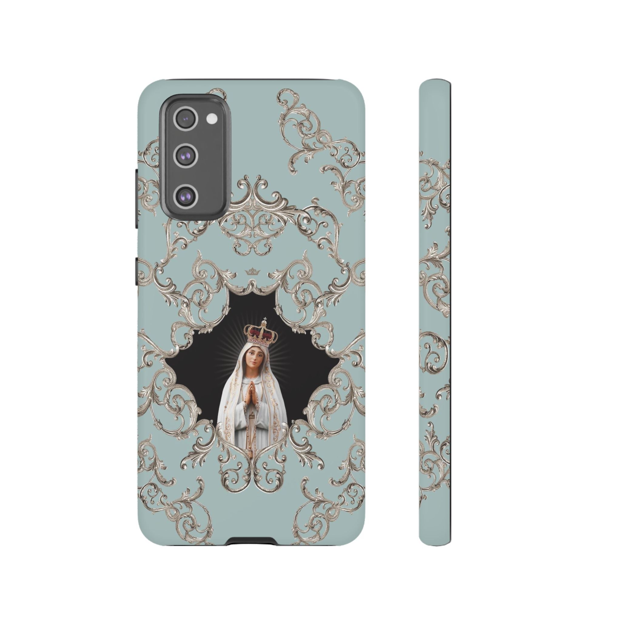 Our Lady of Fatima Hard Phone Case (Baroque Blue) - VENXARA®