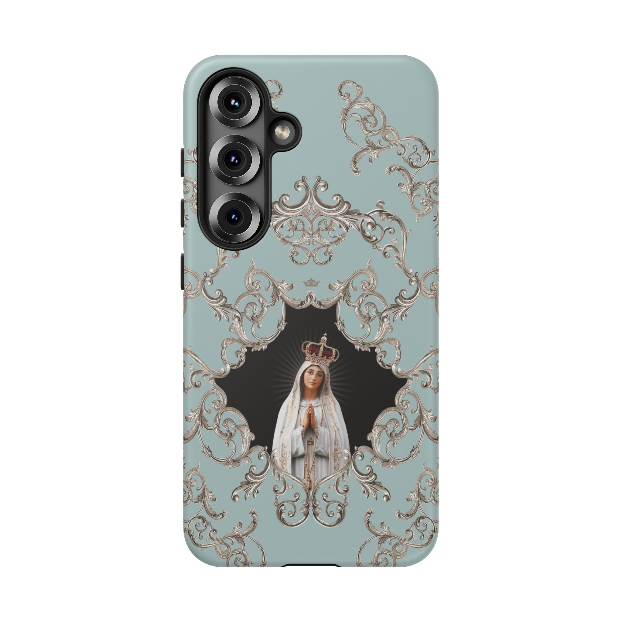 Our Lady of Fatima Hard Phone Case (Baroque Blue) - VENXARA®