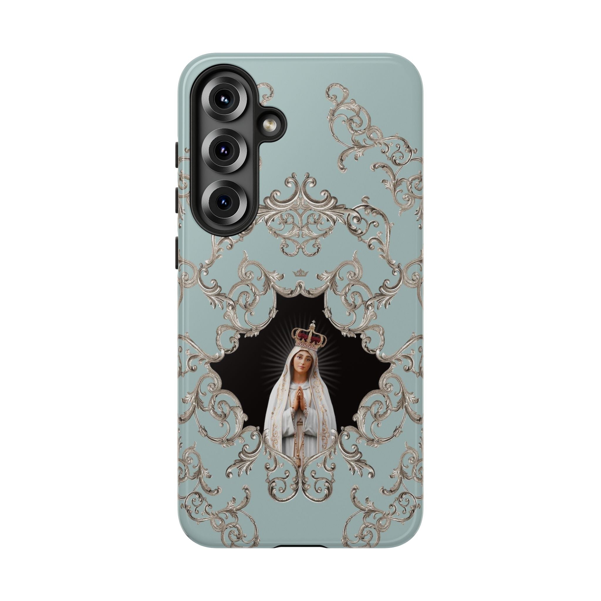 Our Lady of Fatima Hard Phone Case (Baroque Blue) - VENXARA®