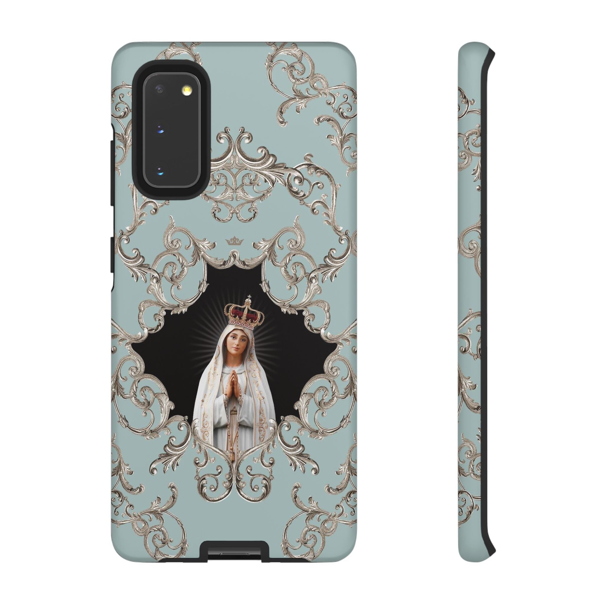 Our Lady of Fatima Hard Phone Case (Baroque Blue) - VENXARA®