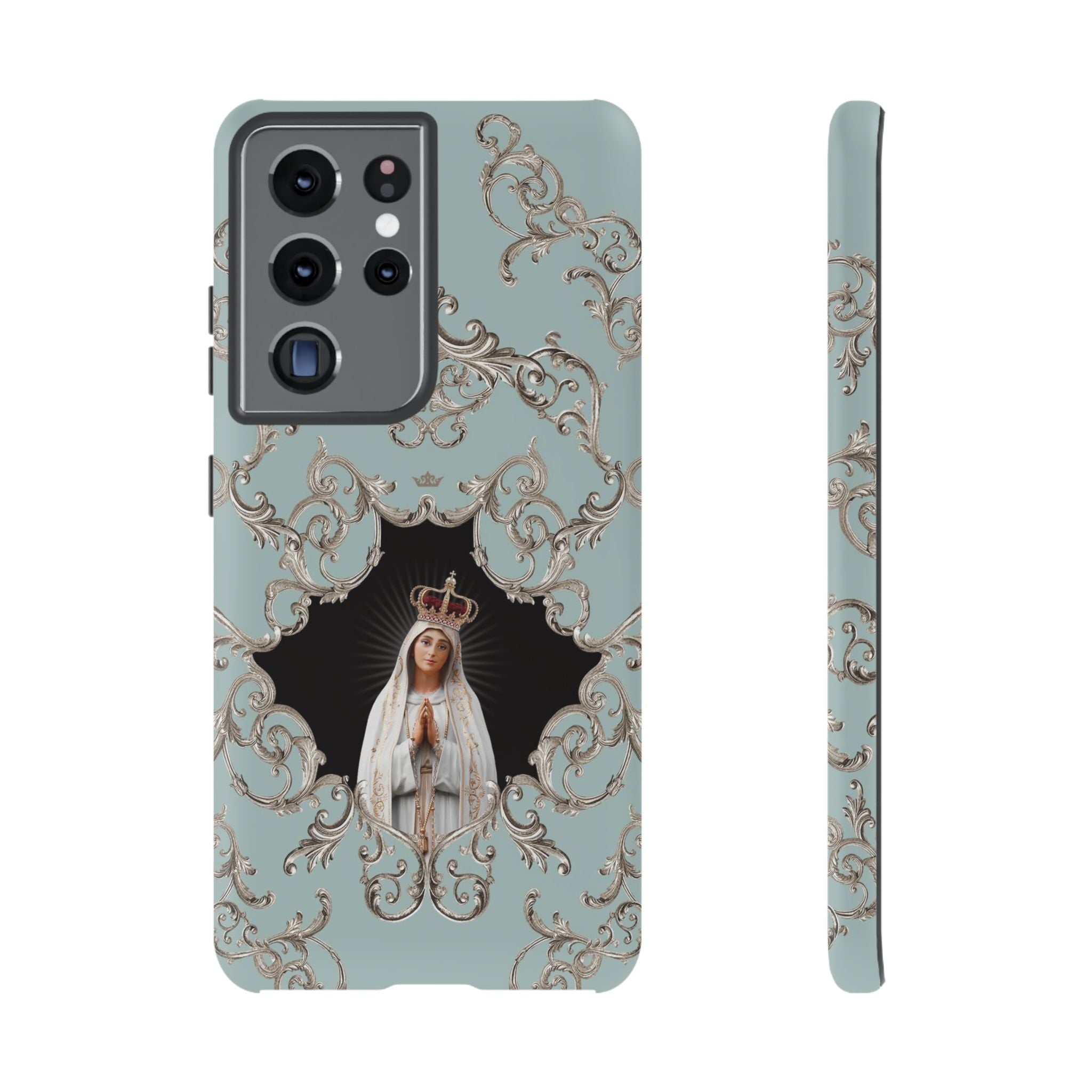 Our Lady of Fatima Hard Phone Case (Baroque Blue) - VENXARA®