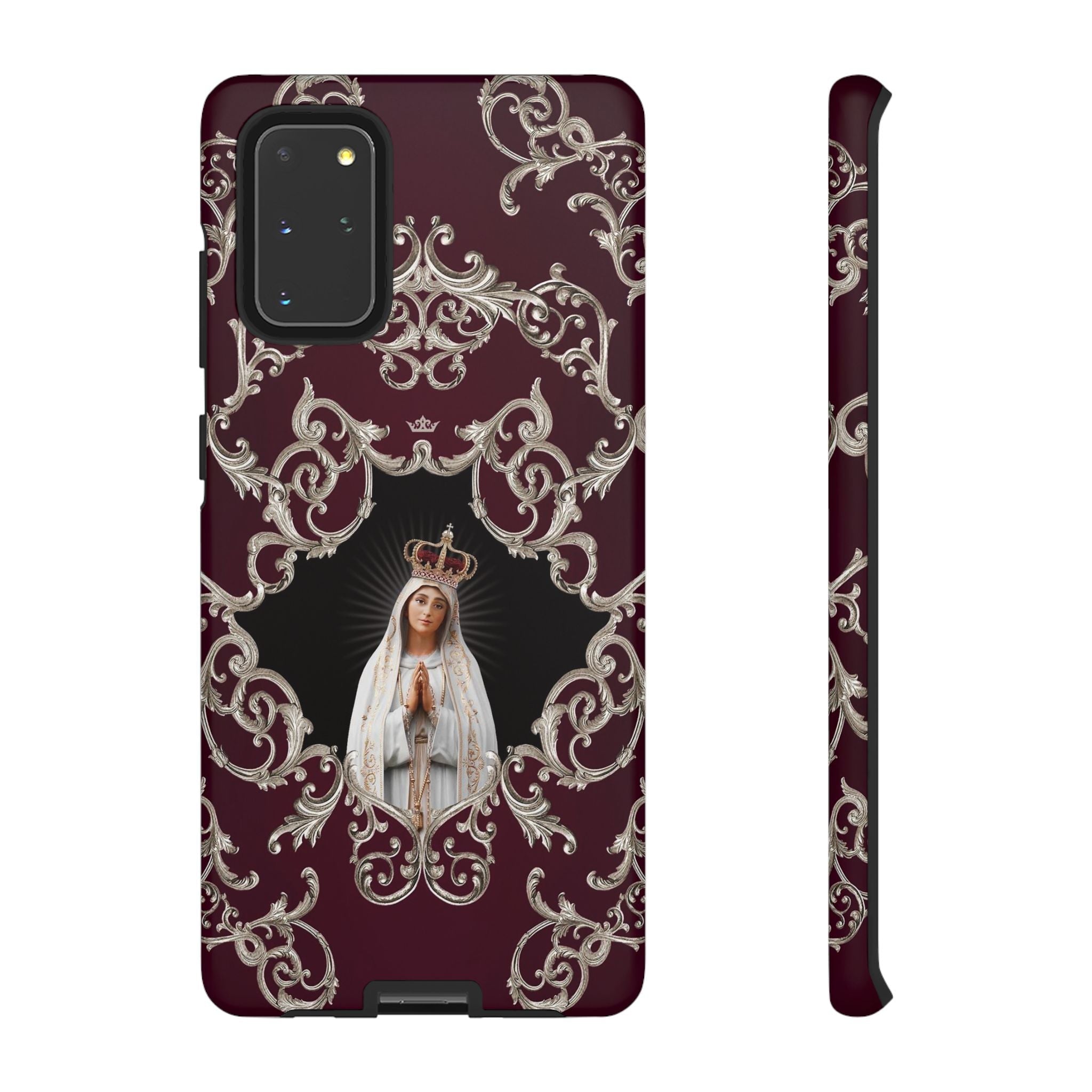 Our Lady of Fatima Hard Phone Case (Baroque Mahogany) - VENXARA®