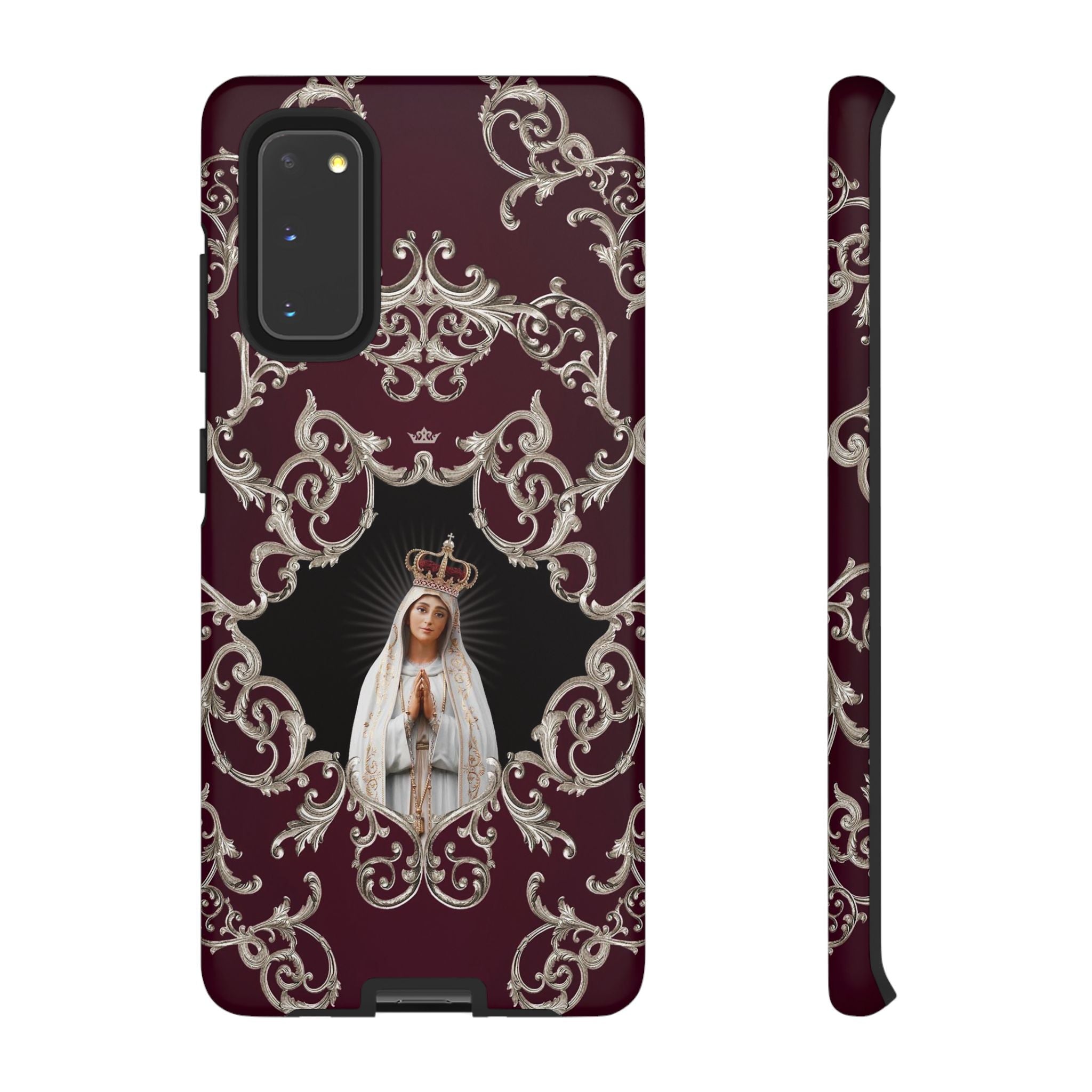 Our Lady of Fatima Hard Phone Case (Baroque Mahogany) - VENXARA®