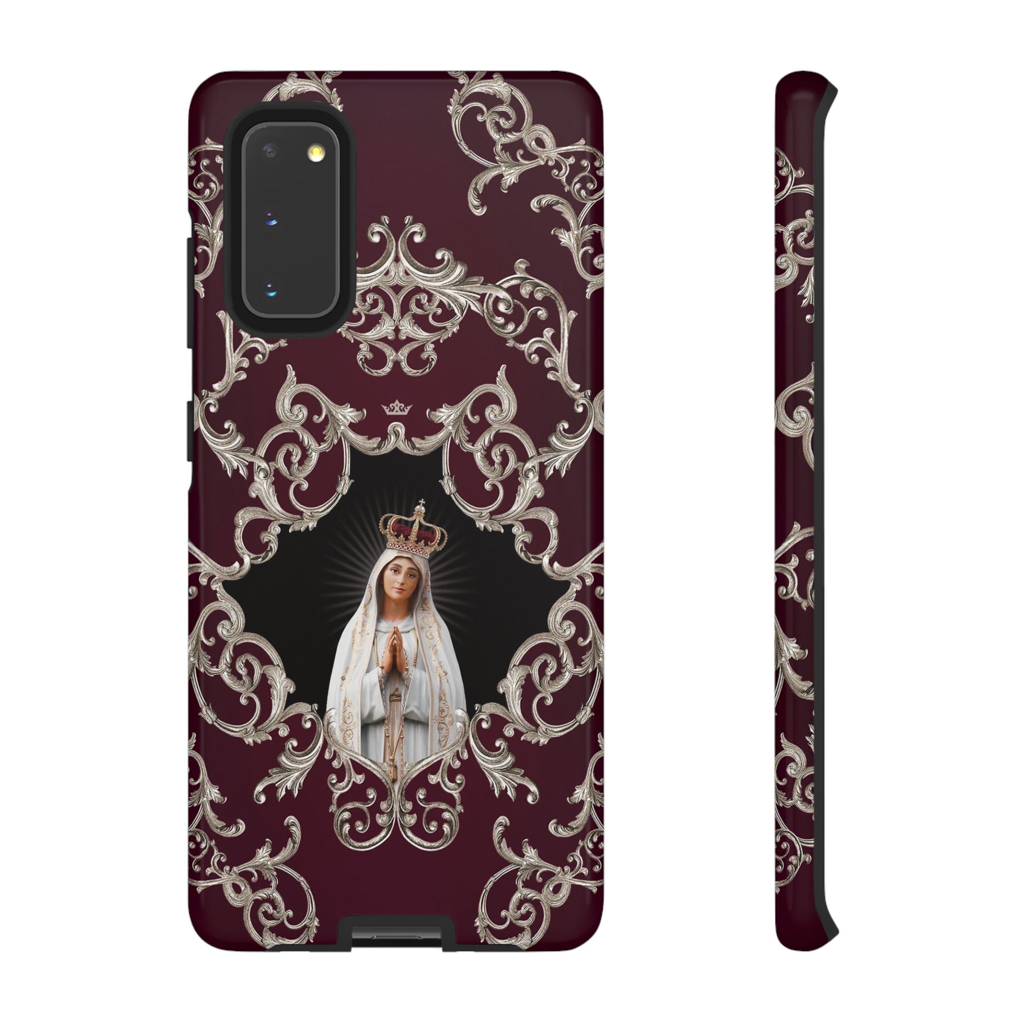 Our Lady of Fatima Hard Phone Case (Baroque Mahogany) - VENXARA®