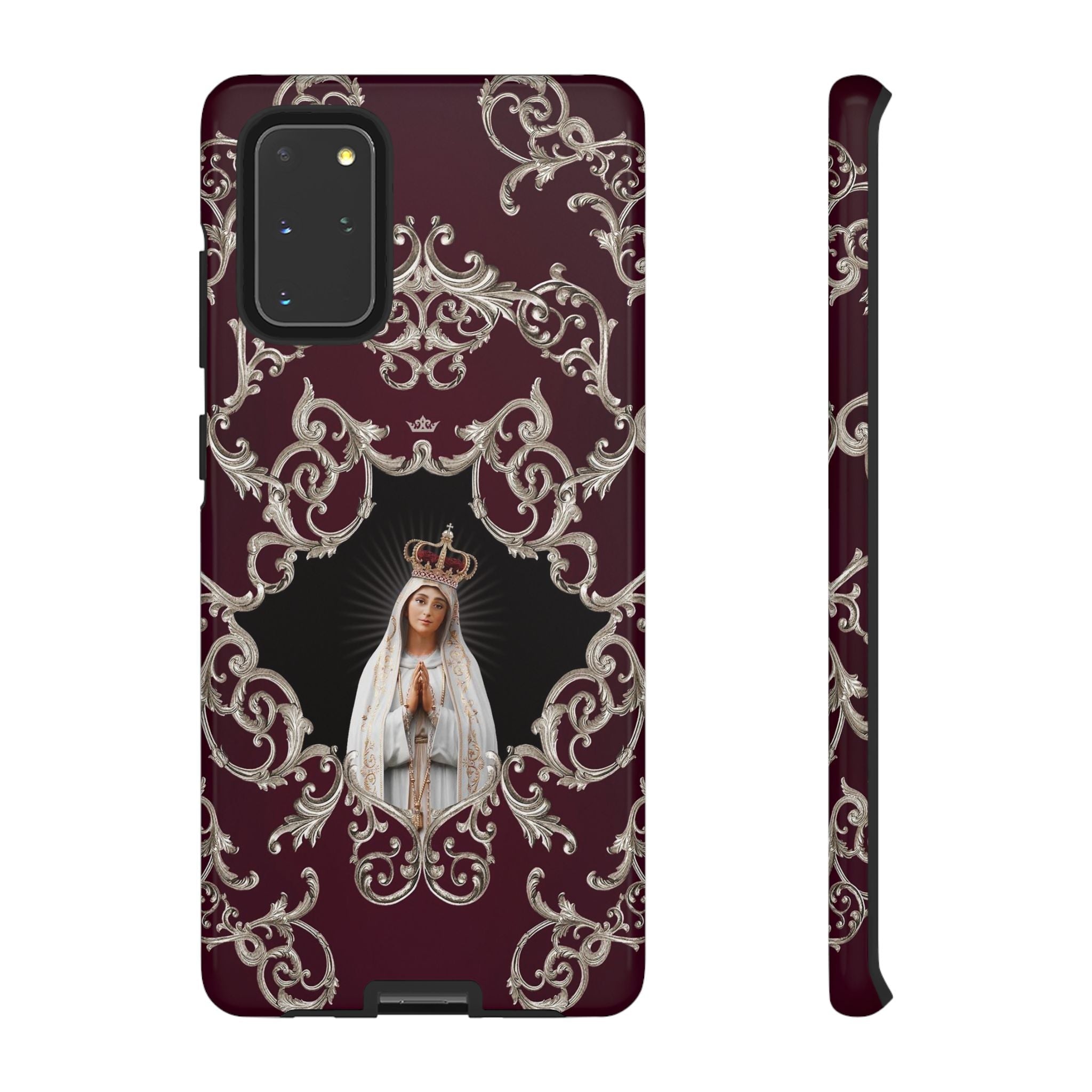 Our Lady of Fatima Hard Phone Case (Baroque Mahogany) - VENXARA®