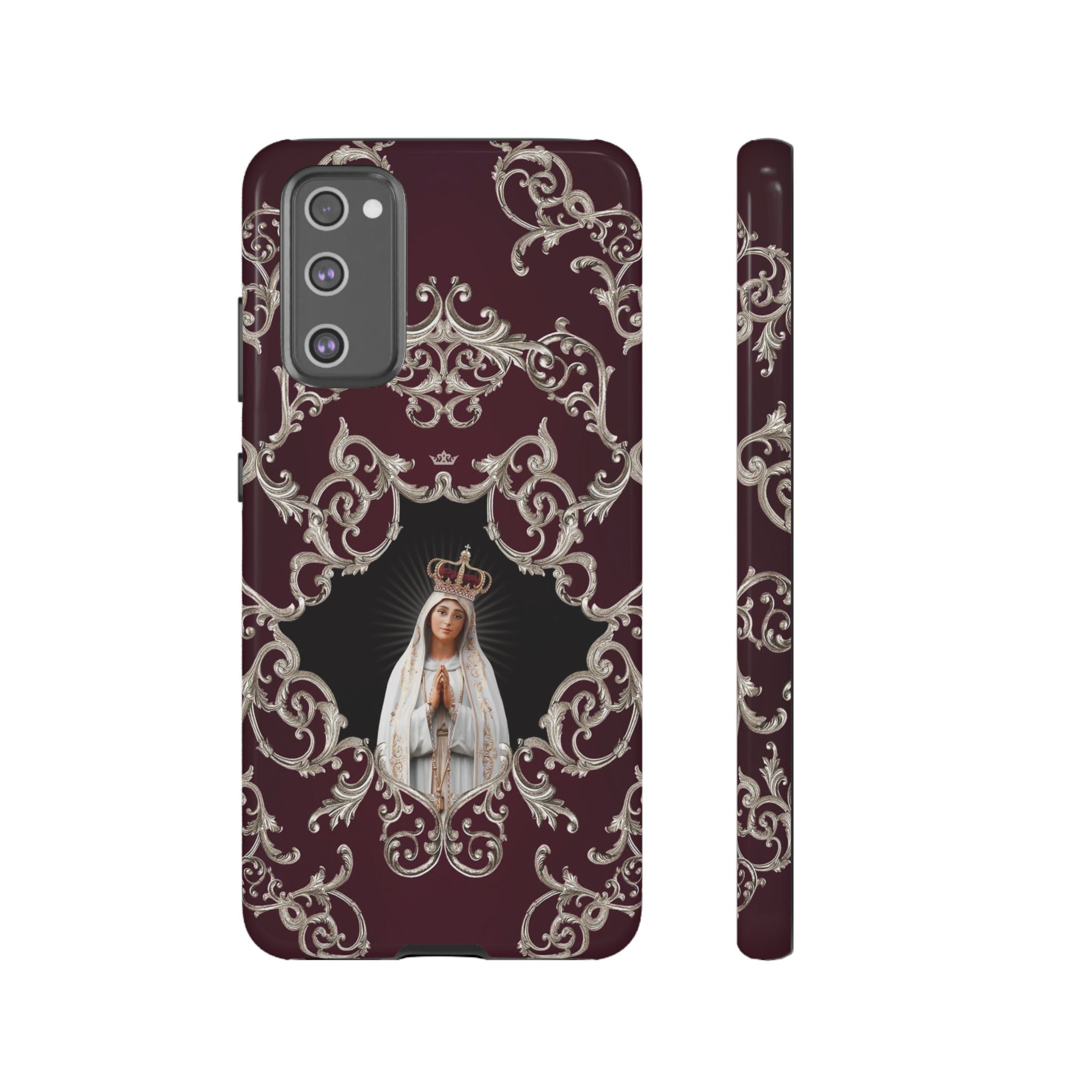 Our Lady of Fatima Hard Phone Case (Baroque Mahogany) - VENXARA®