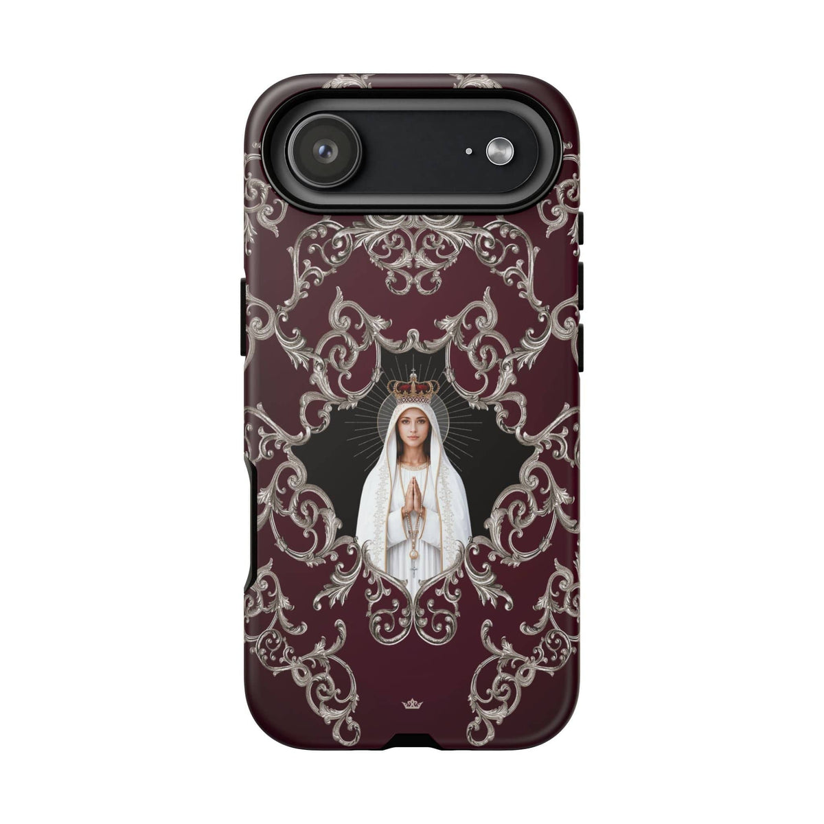 Our Lady of Fatima Hard Phone Case (Baroque Mahogany) Copyright VENXARA