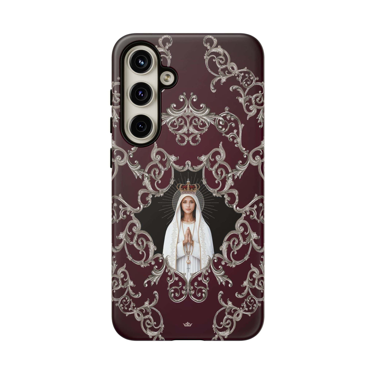 Our Lady of Fatima Hard Phone Case (Baroque Mahogany) Copyright VENXARA