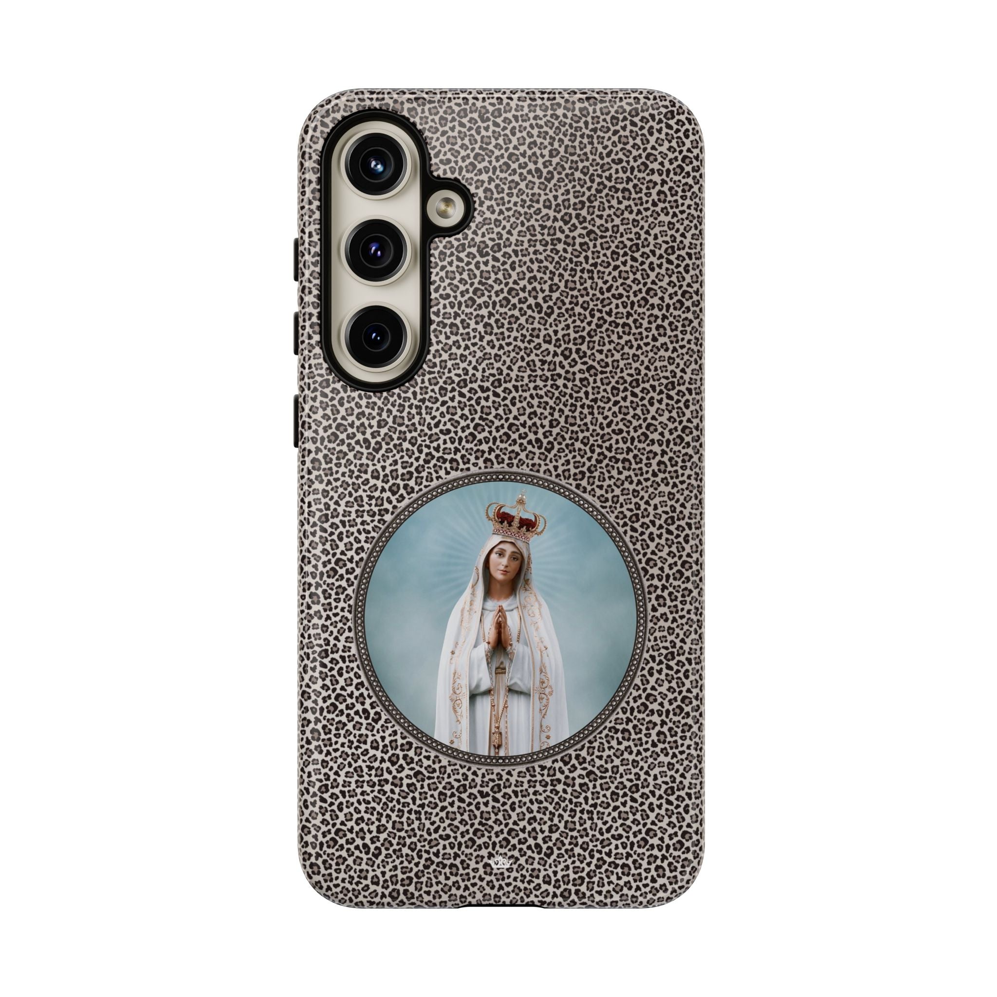 Our Lady of Fatima Hard Phone Case (Leopard) - VENXARA®