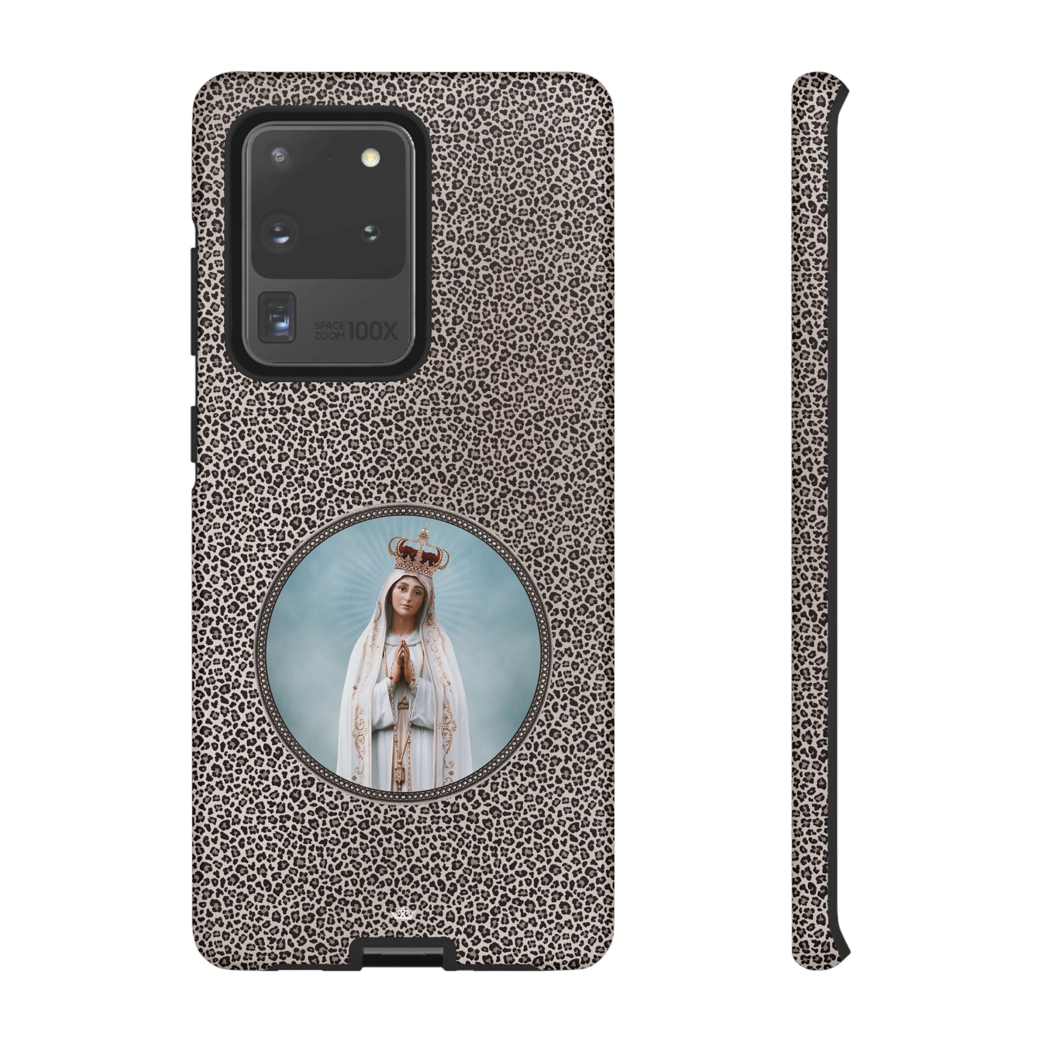 Our Lady of Fatima Hard Phone Case (Leopard) - VENXARA®