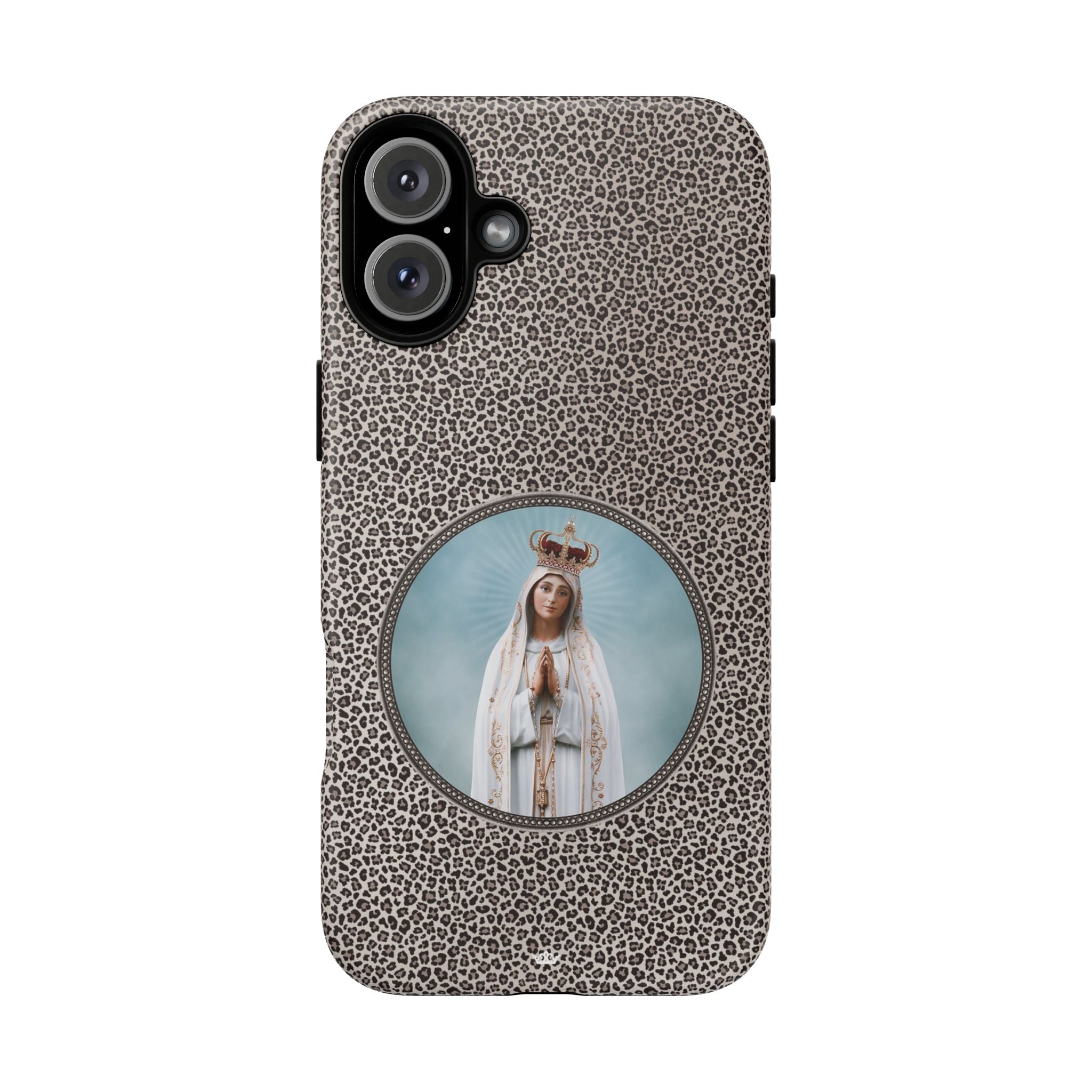 Our Lady of Fatima Hard Phone Case (Leopard) - VENXARA®