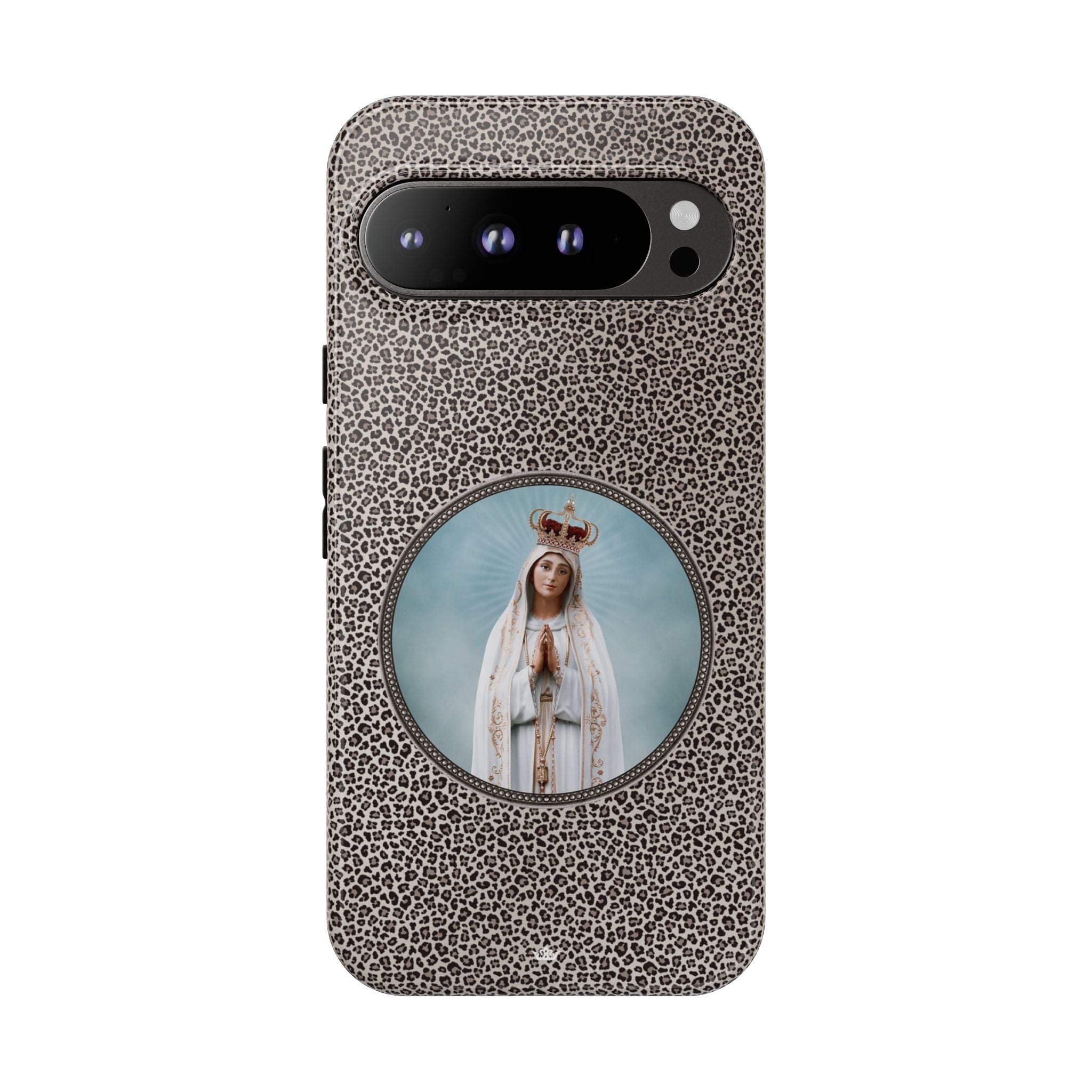 Our Lady of Fatima Hard Phone Case (Leopard) - VENXARA®