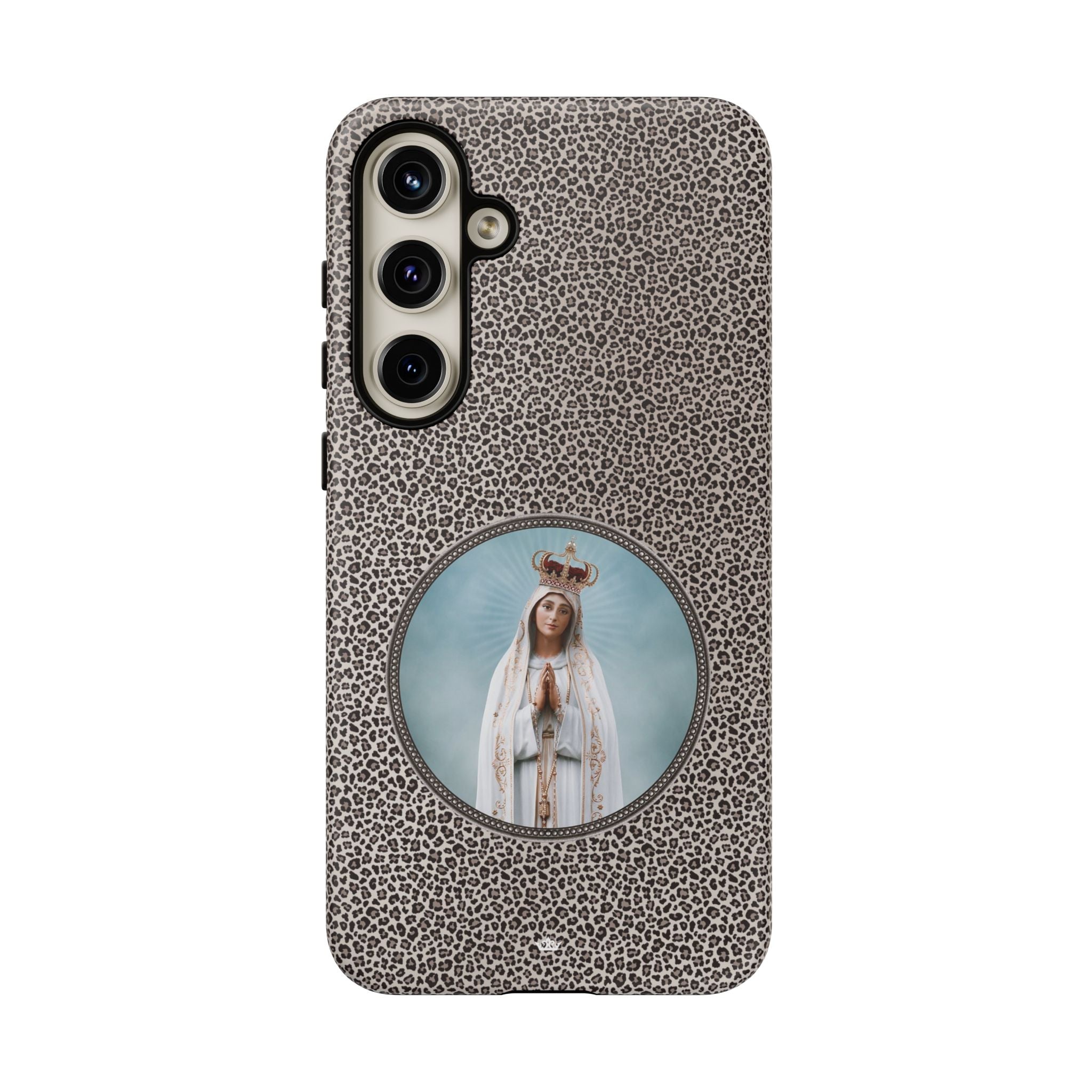 Our Lady of Fatima Hard Phone Case (Leopard) - VENXARA®