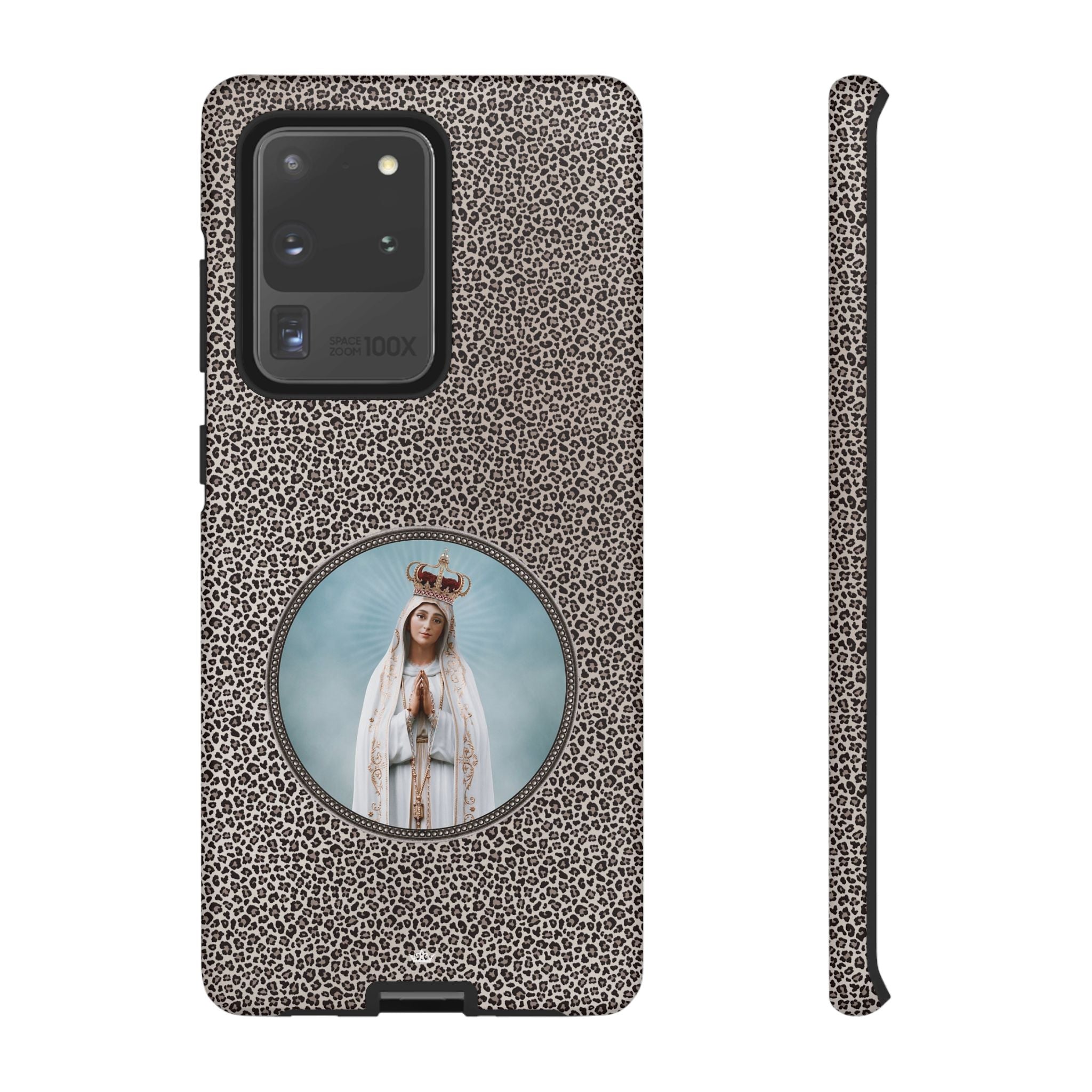Our Lady of Fatima Hard Phone Case (Leopard) - VENXARA®