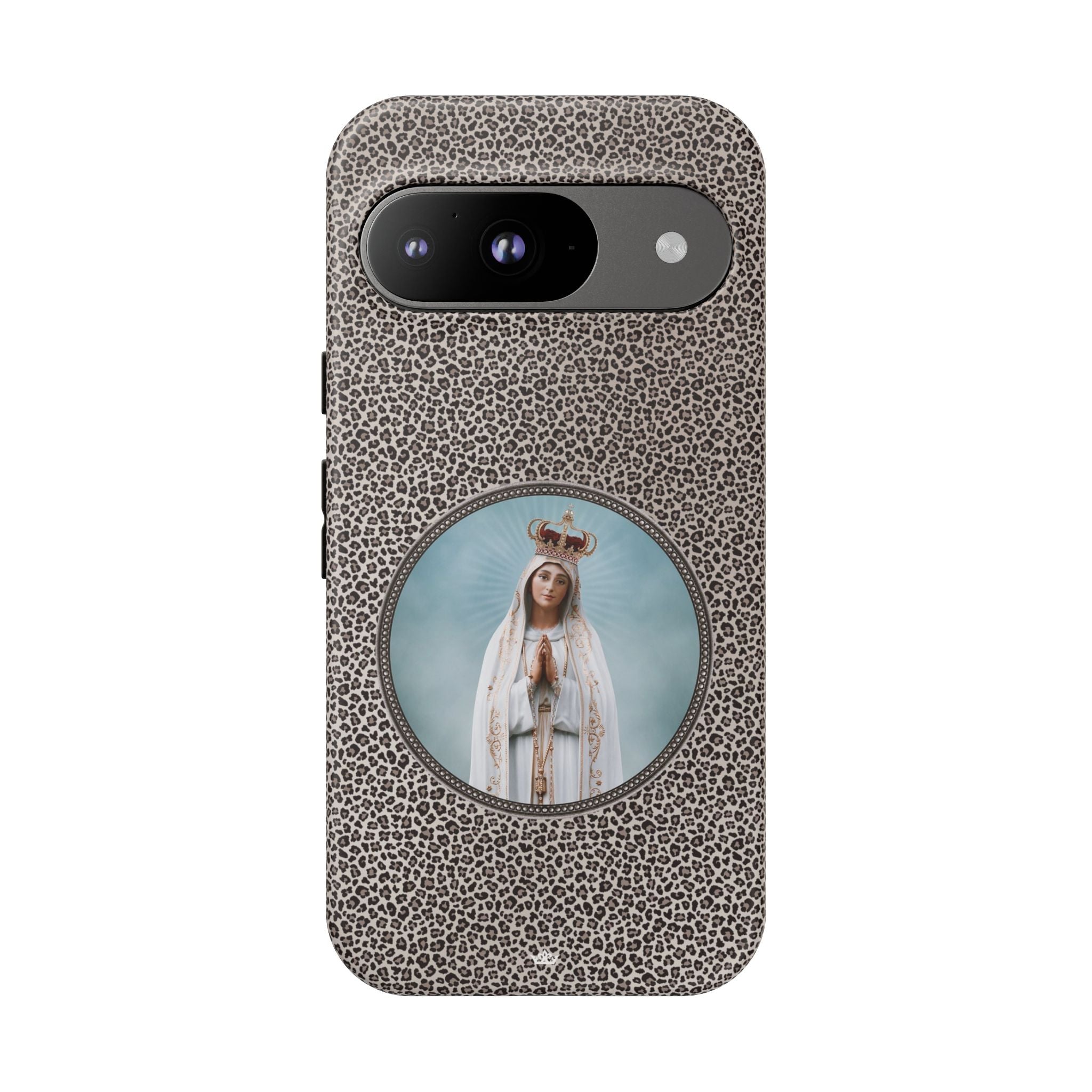 Our Lady of Fatima Hard Phone Case (Leopard) - VENXARA®