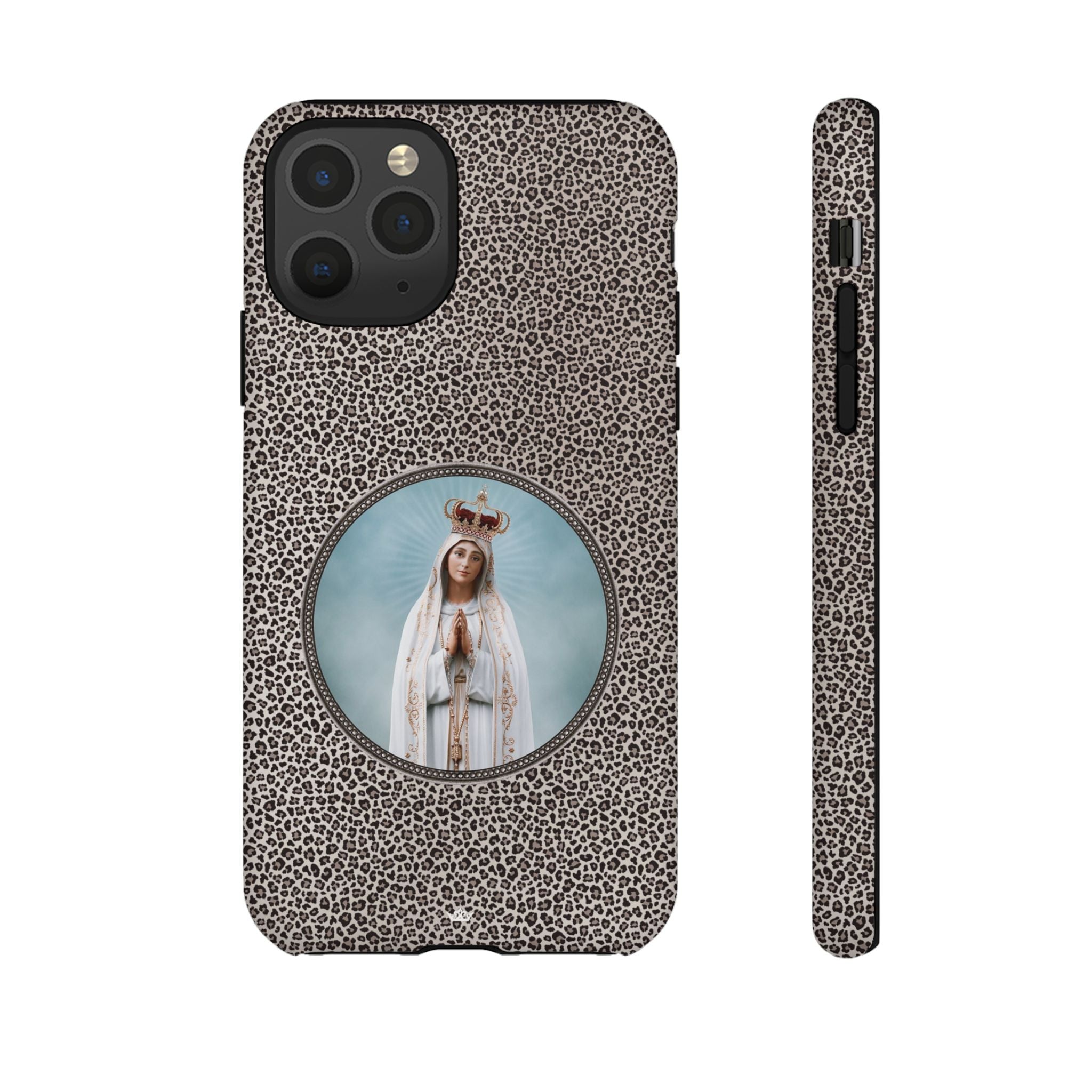 Our Lady of Fatima Hard Phone Case (Leopard) - VENXARA®