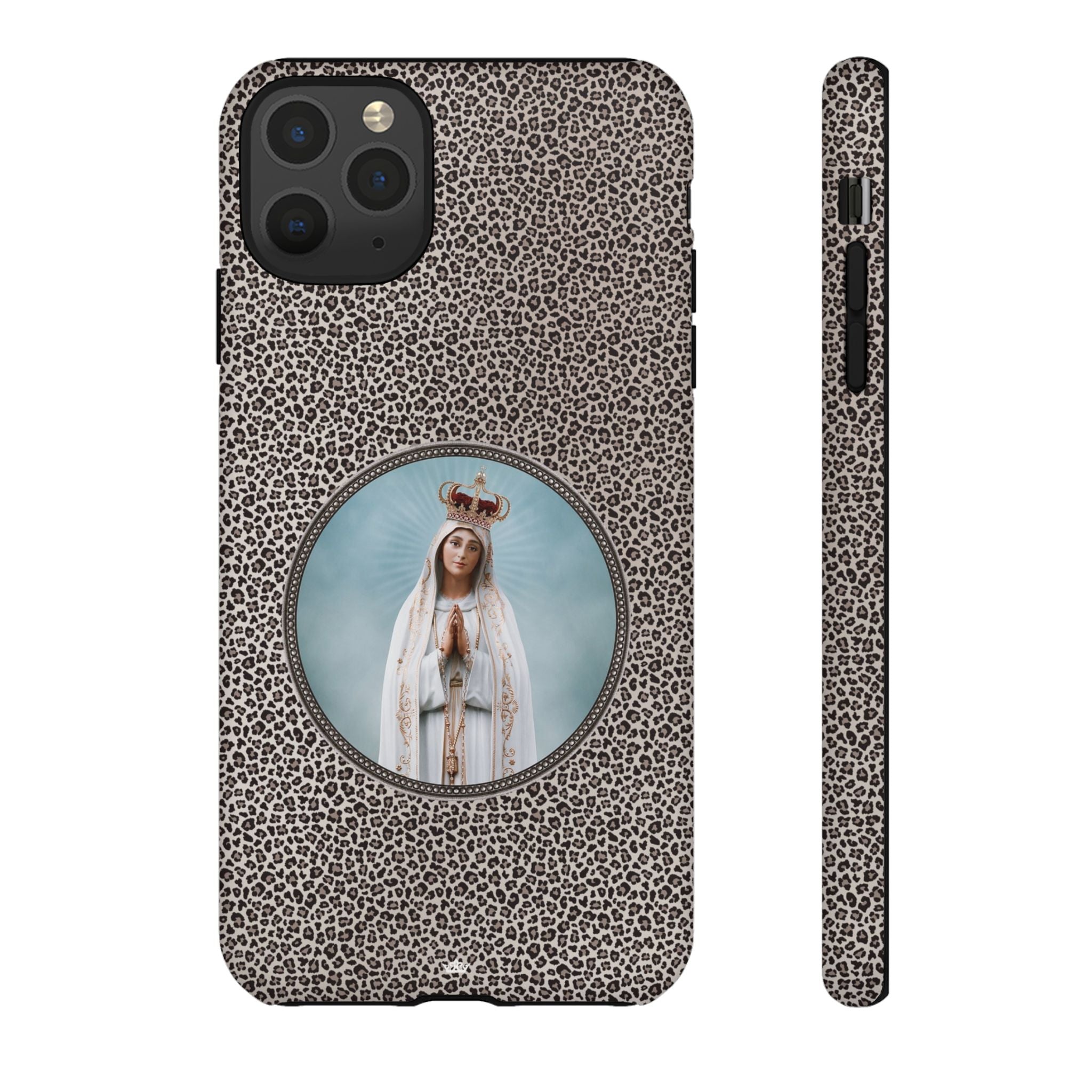 Our Lady of Fatima Hard Phone Case (Leopard) - VENXARA®
