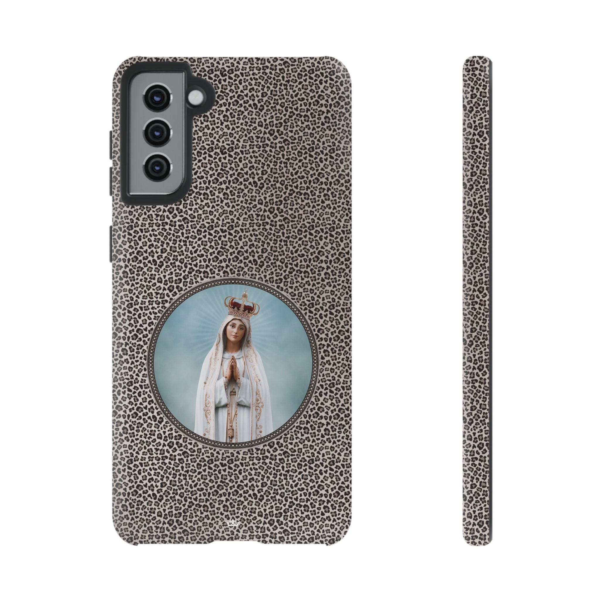 Our Lady of Fatima Hard Phone Case (Leopard) - VENXARA®
