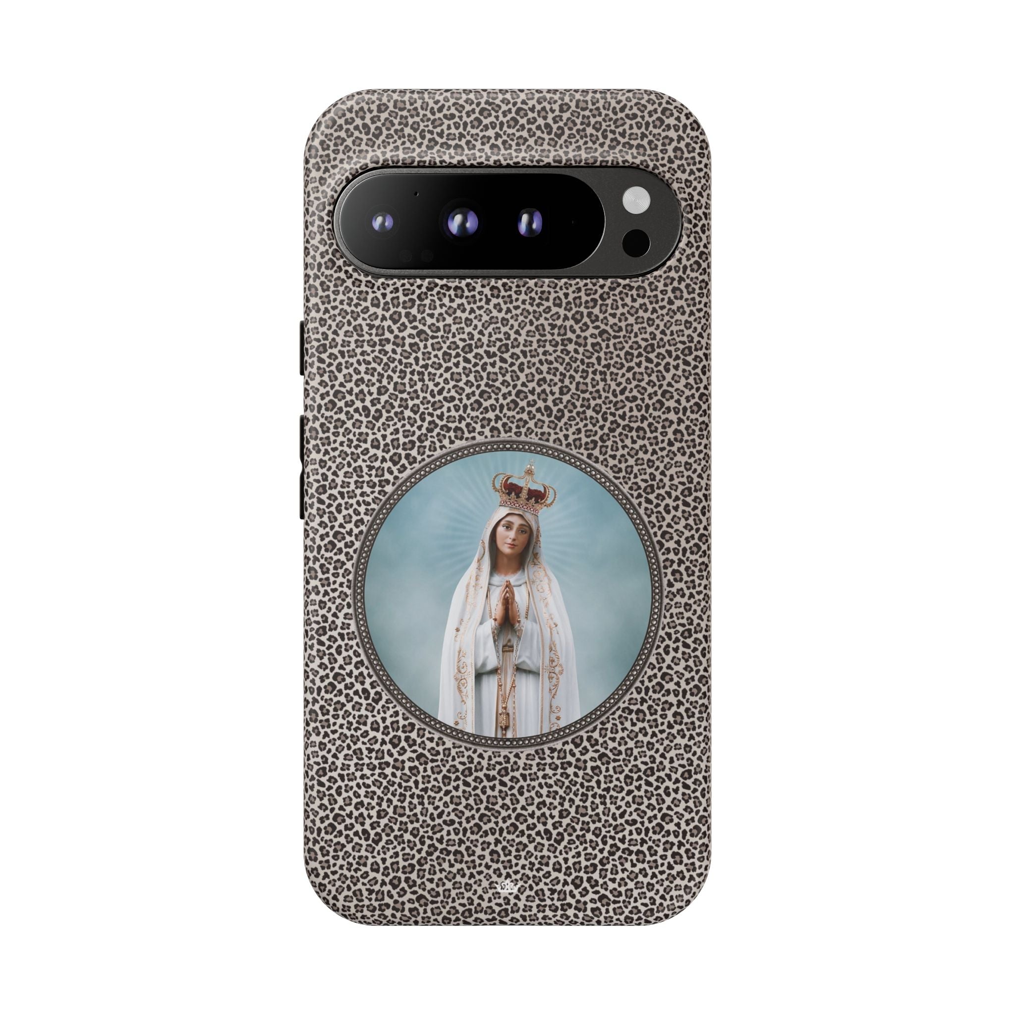 Our Lady of Fatima Hard Phone Case (Leopard) - VENXARA®