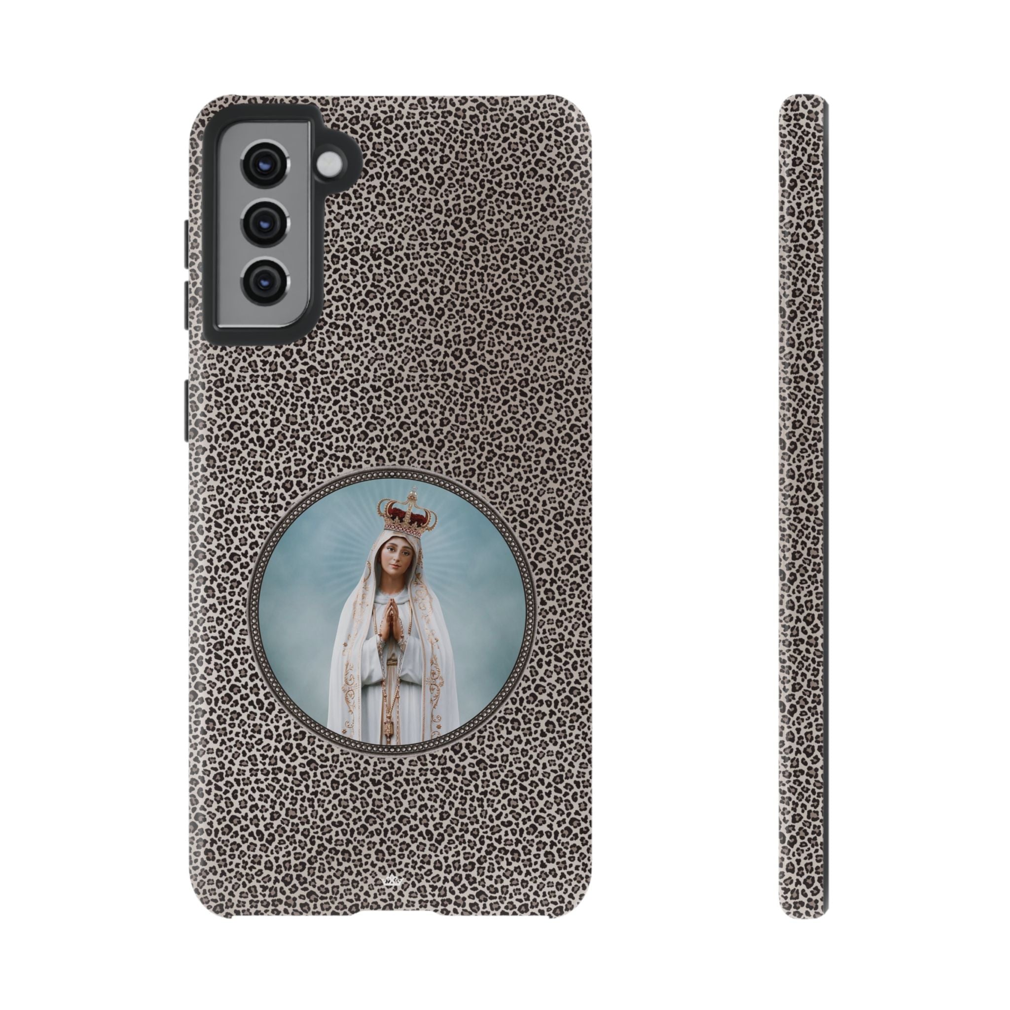 Our Lady of Fatima Hard Phone Case (Leopard) - VENXARA®