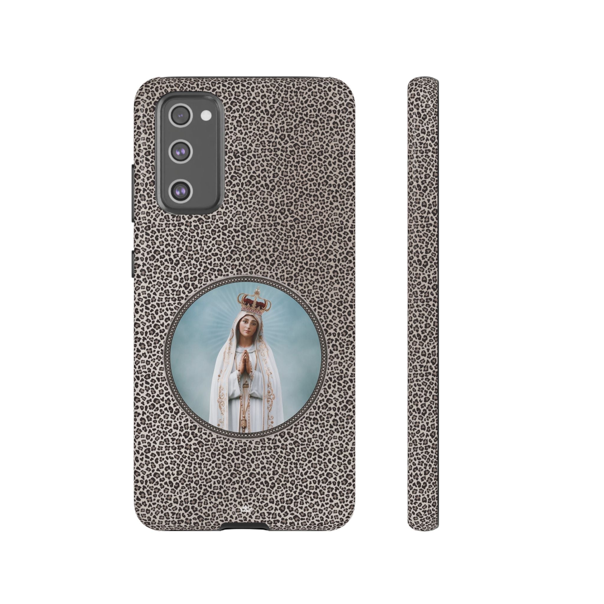 Our Lady of Fatima Hard Phone Case (Leopard) - VENXARA®