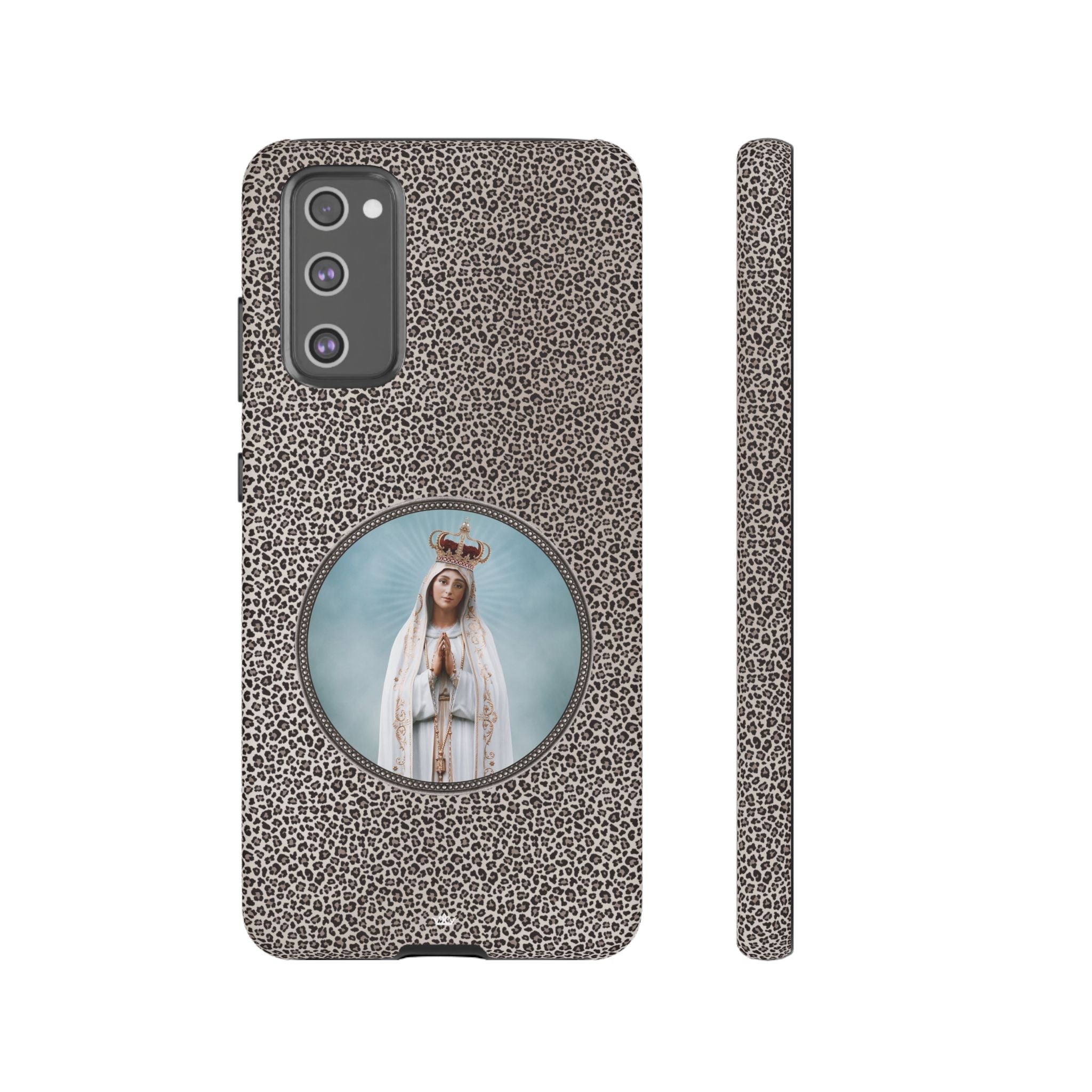 Our Lady of Fatima Hard Phone Case (Leopard) - VENXARA®