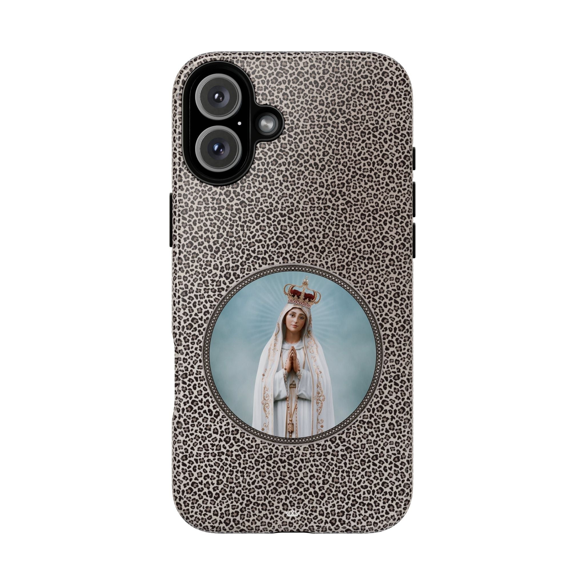 Our Lady of Fatima Hard Phone Case (Leopard) - VENXARA®