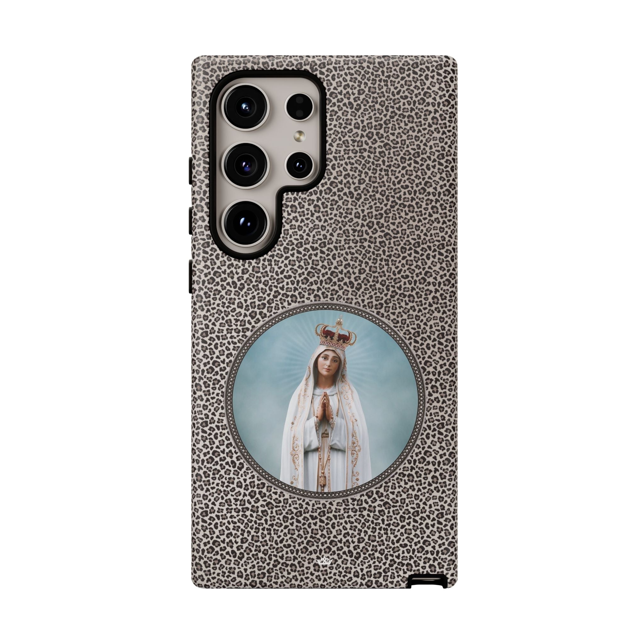 Our Lady of Fatima Hard Phone Case (Leopard) - VENXARA®