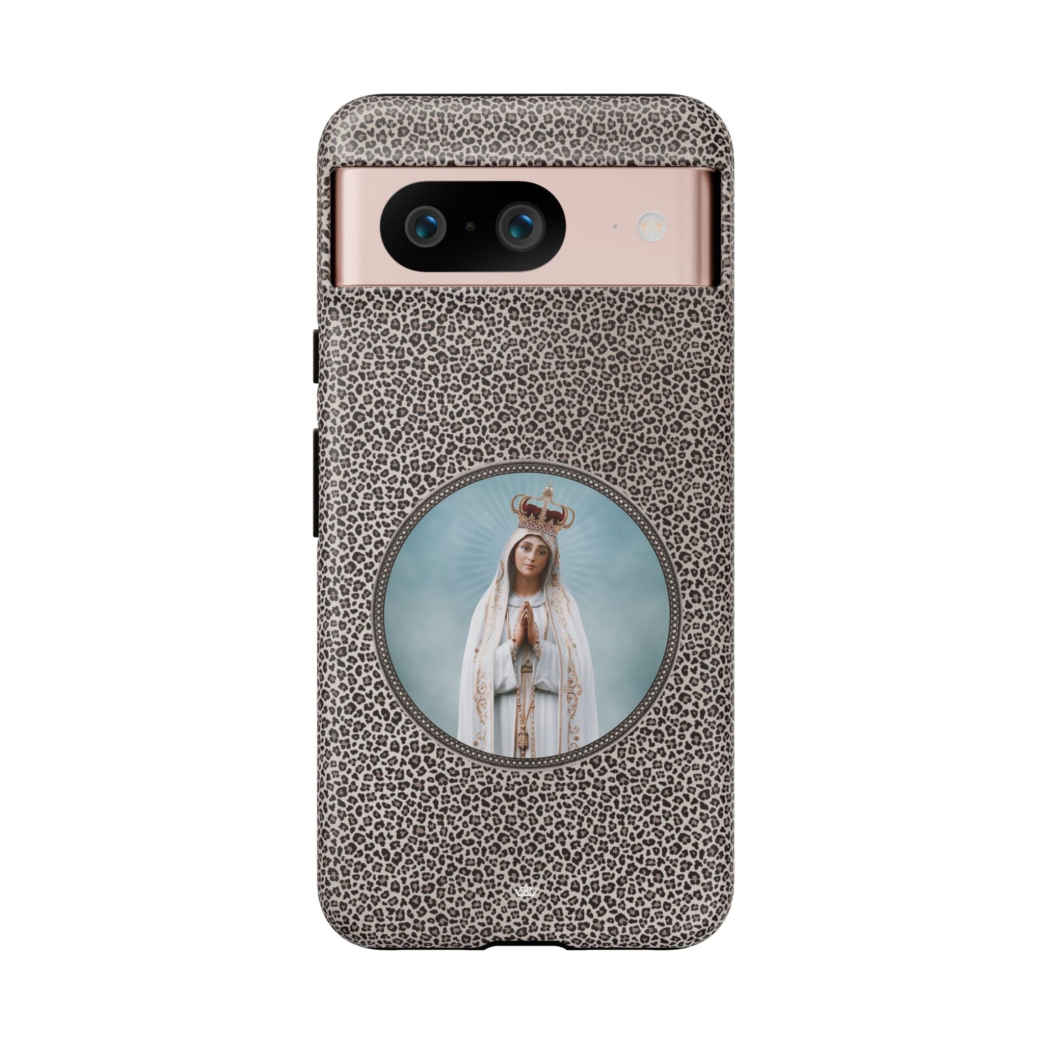 Our Lady of Fatima Hard Phone Case (Leopard) - VENXARA®