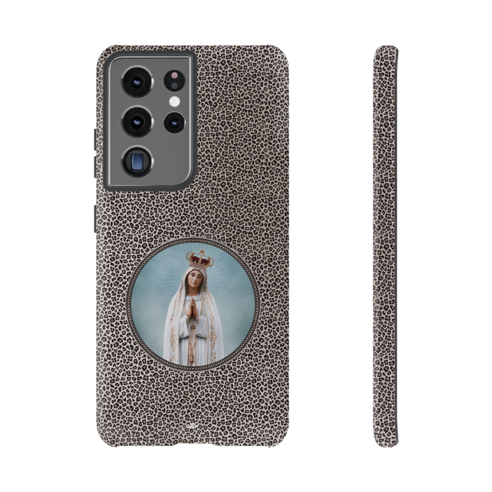 Our Lady of Fatima Hard Phone Case (Leopard) - VENXARA®