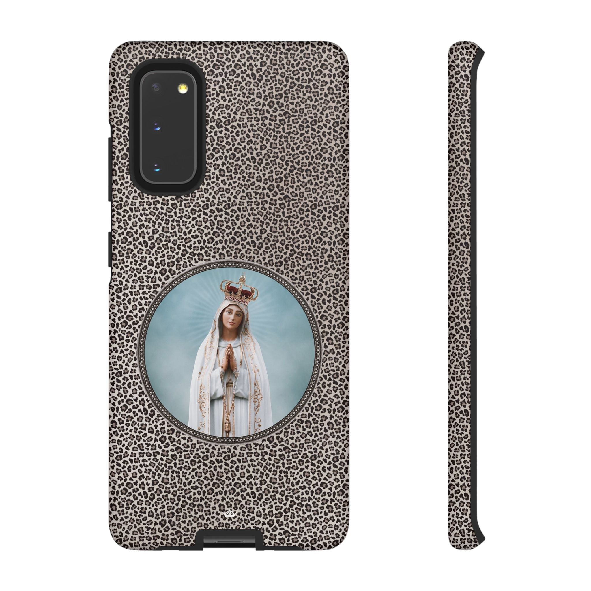 Our Lady of Fatima Hard Phone Case (Leopard) - VENXARA®