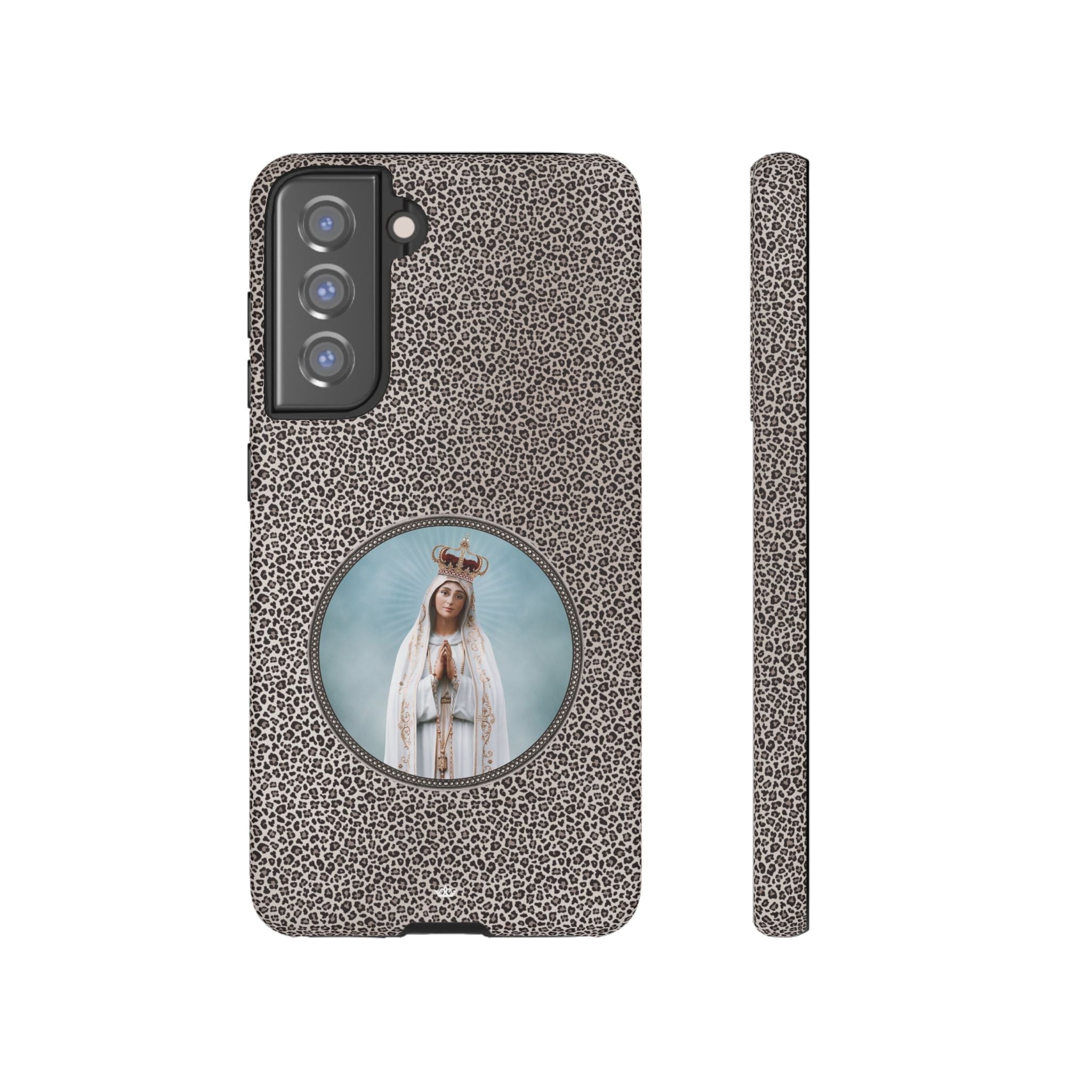 Our Lady of Fatima Hard Phone Case (Leopard) - VENXARA®