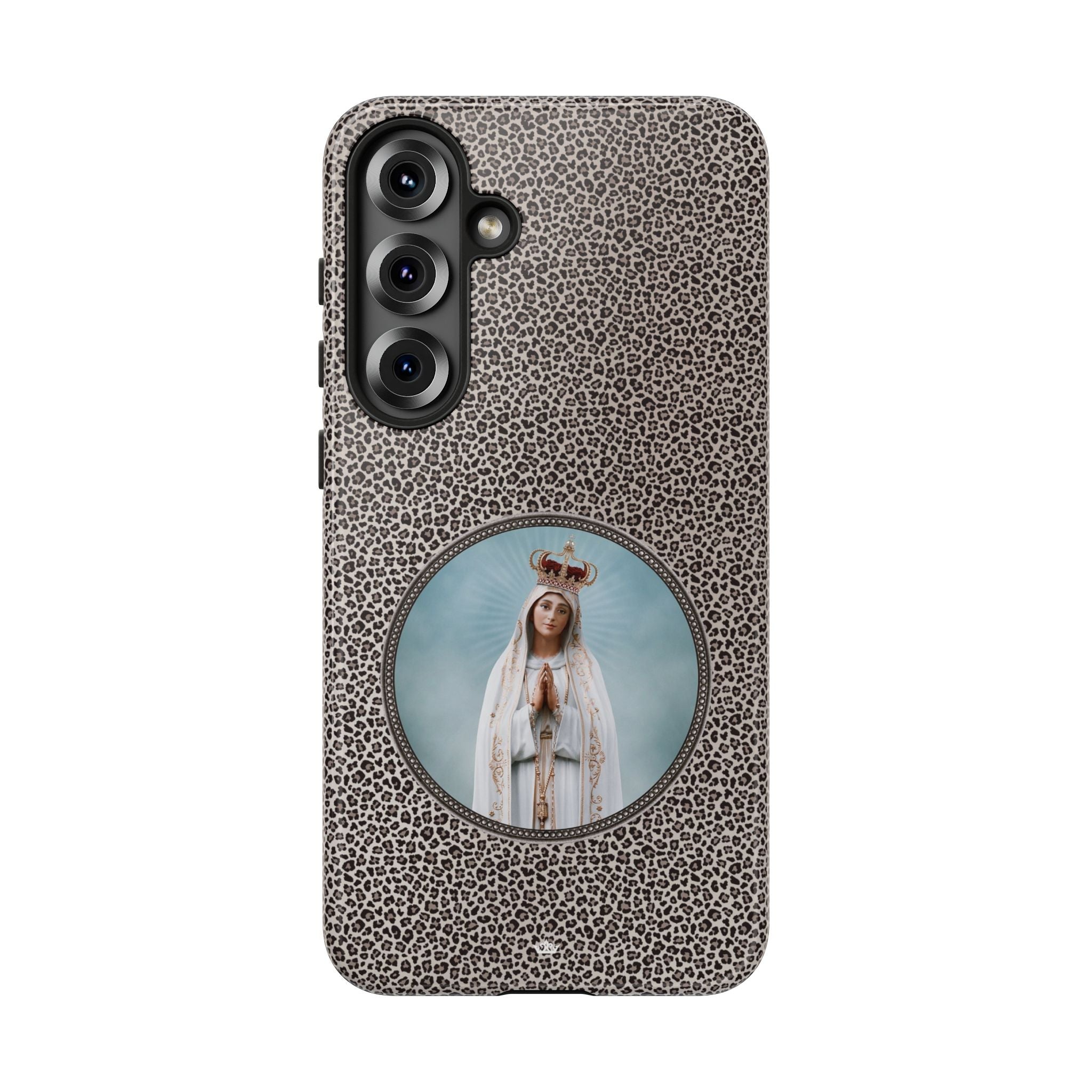 Our Lady of Fatima Hard Phone Case (Leopard) - VENXARA®