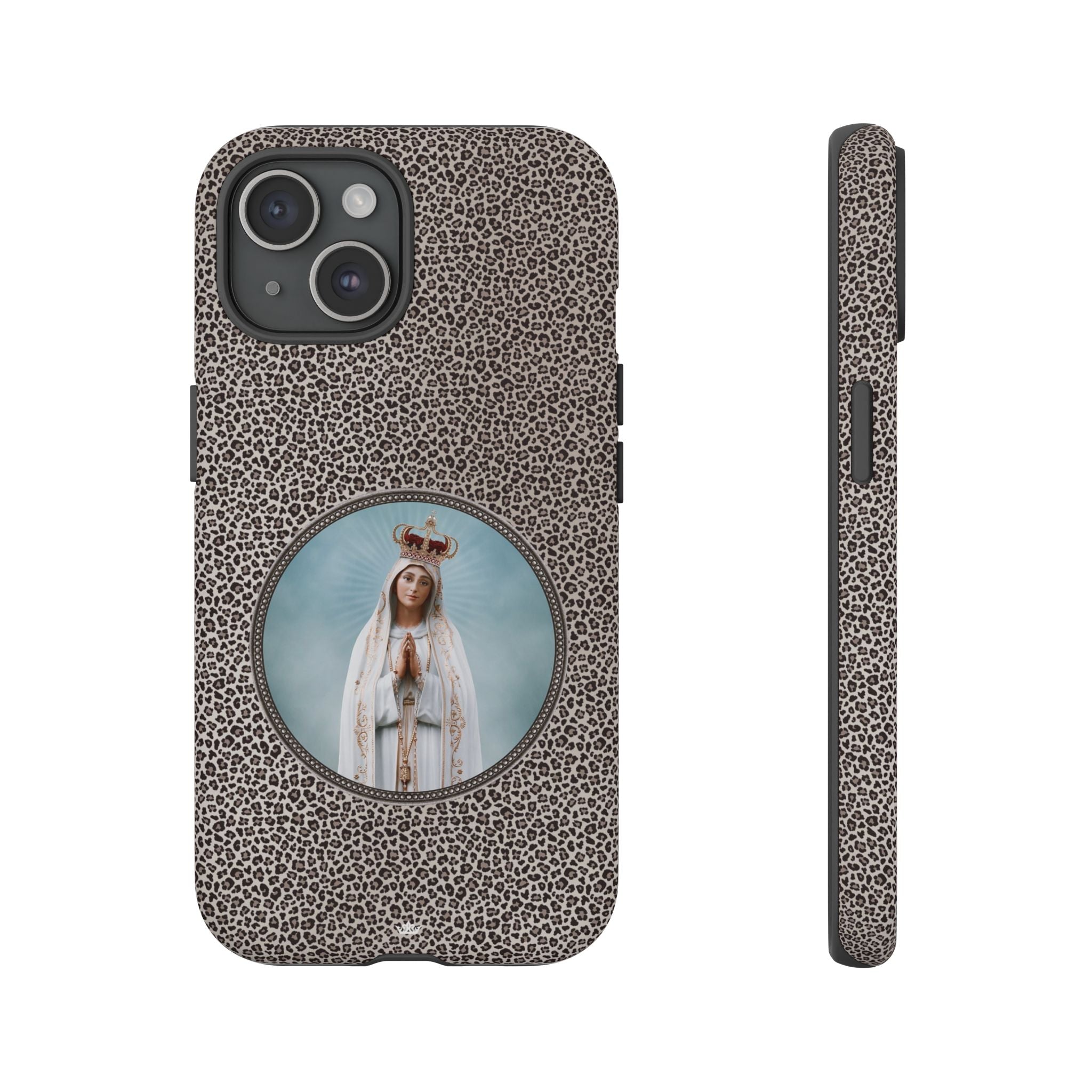 Our Lady of Fatima Hard Phone Case (Leopard) - VENXARA®