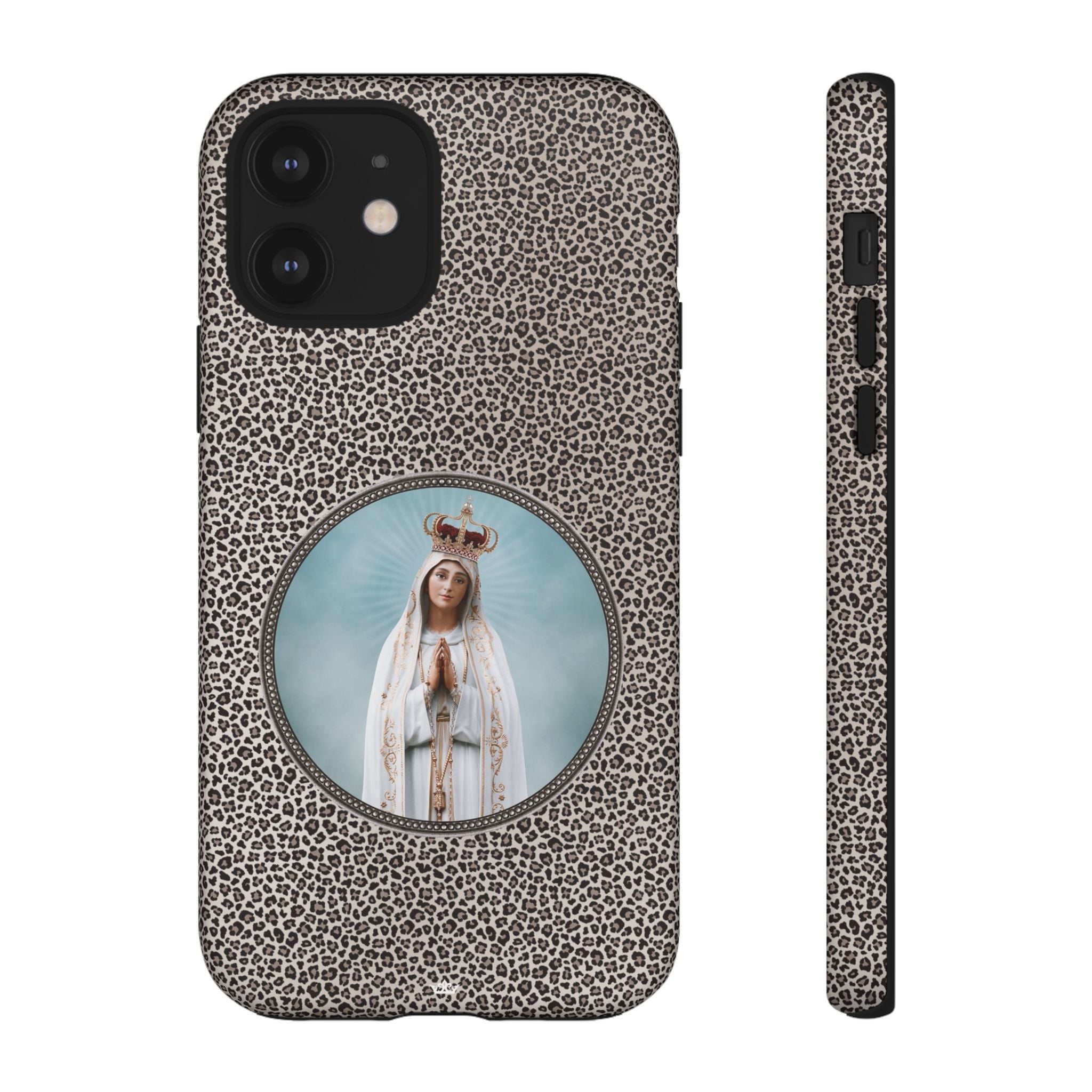 Our Lady of Fatima Hard Phone Case (Leopard) - VENXARA®