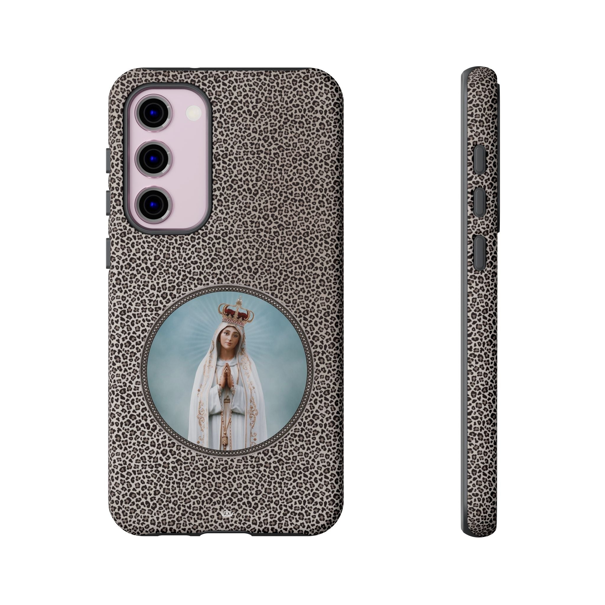 Our Lady of Fatima Hard Phone Case (Leopard) - VENXARA®