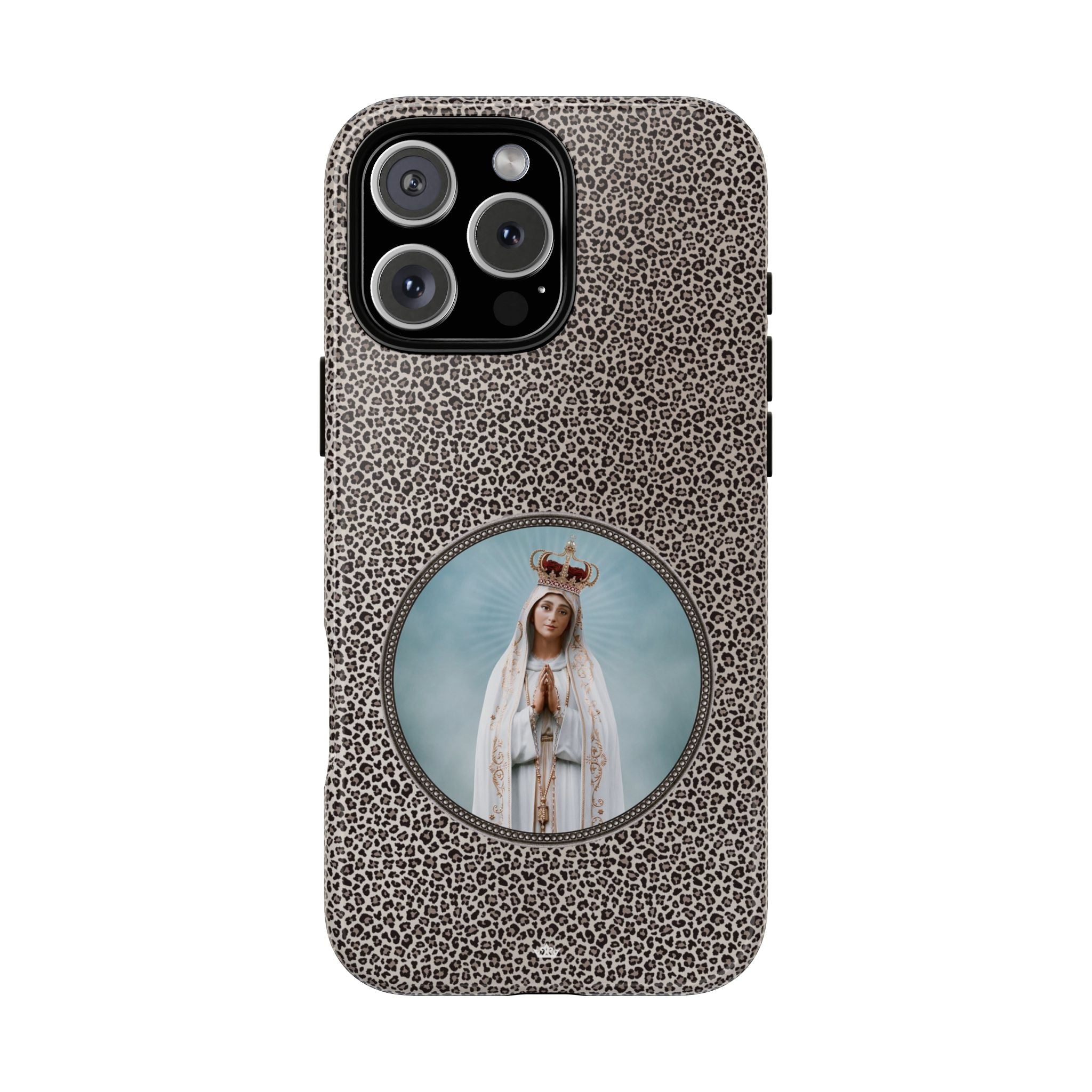Our Lady of Fatima Hard Phone Case (Leopard) - VENXARA®