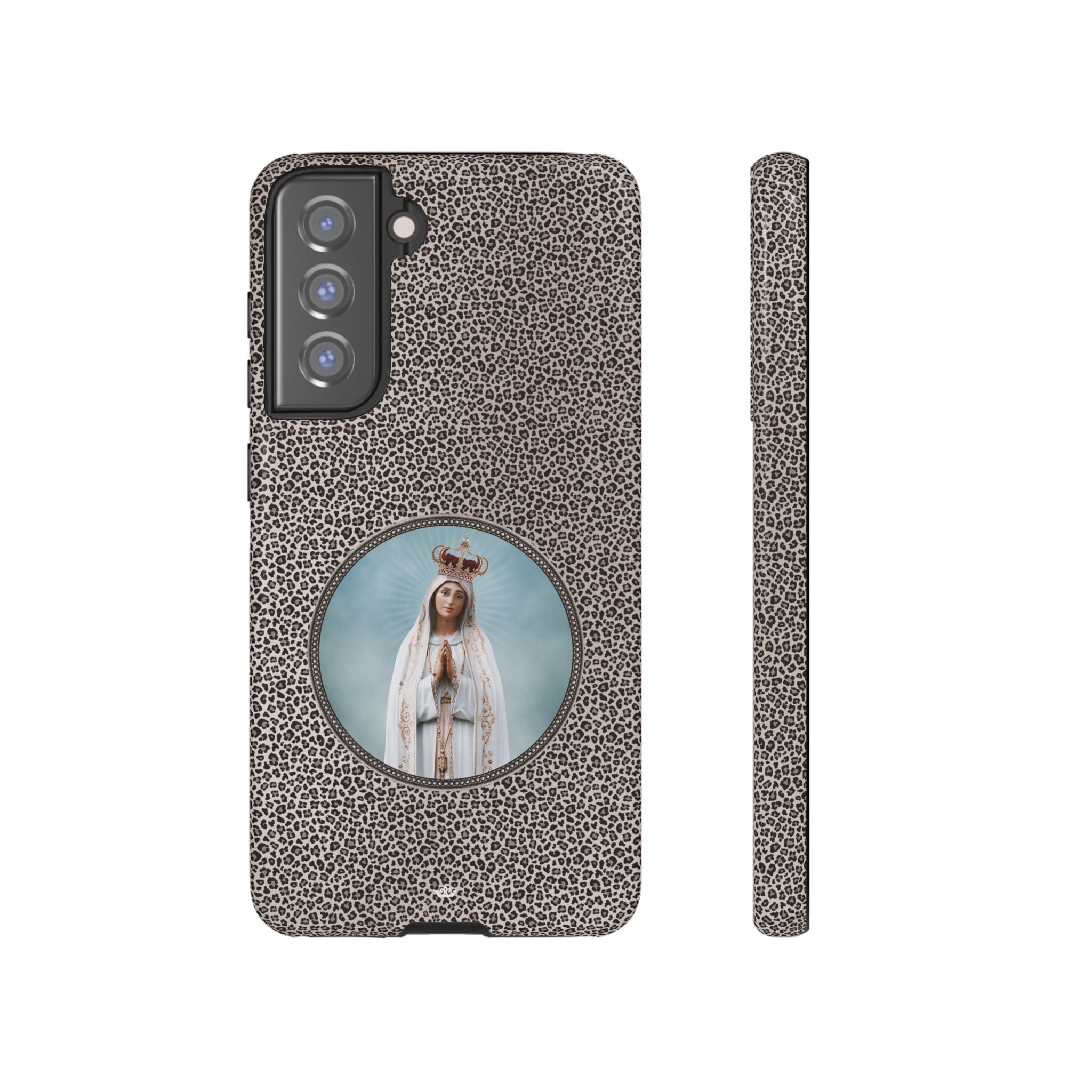 Our Lady of Fatima Hard Phone Case (Leopard) - VENXARA®
