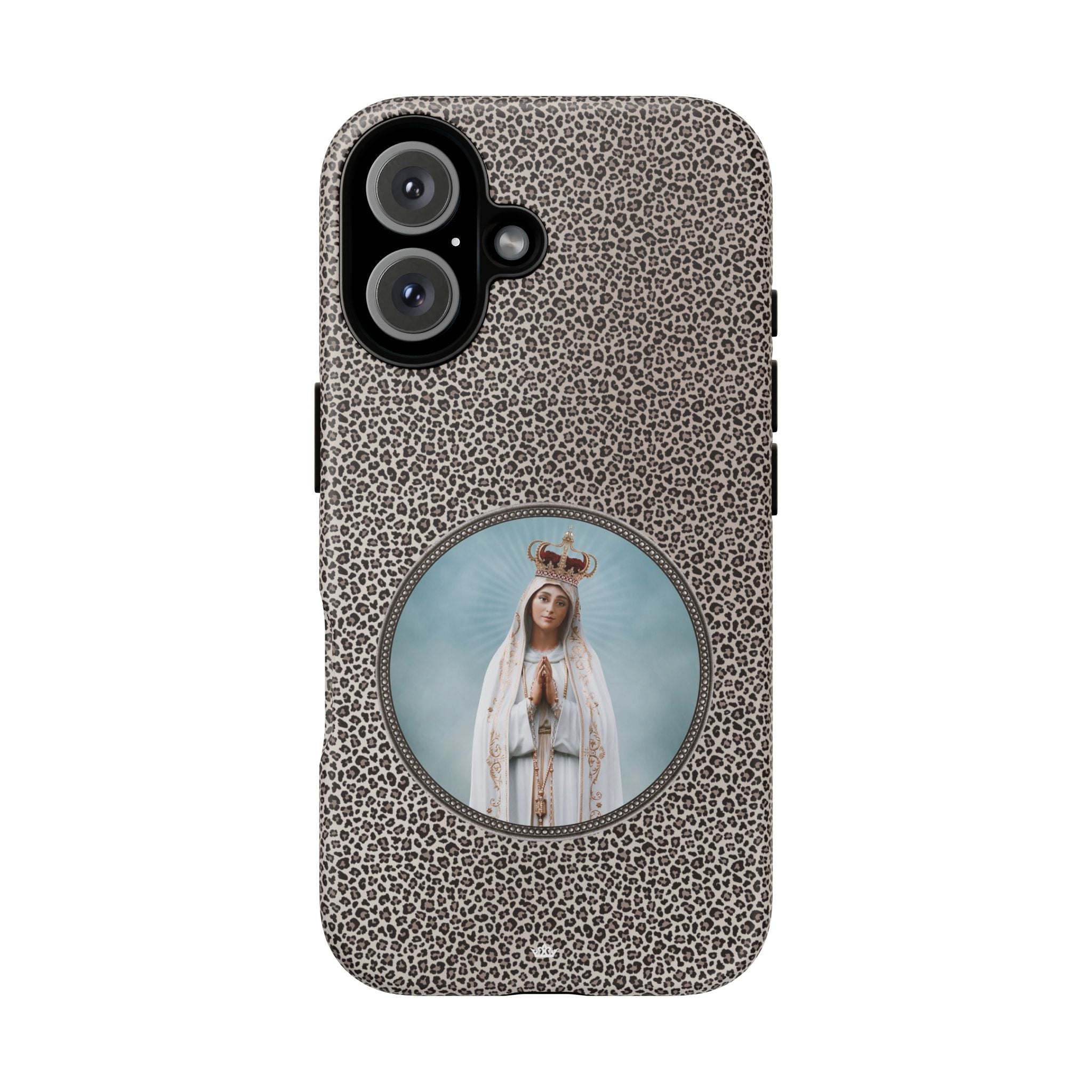 Our Lady of Fatima Hard Phone Case (Leopard) - VENXARA®
