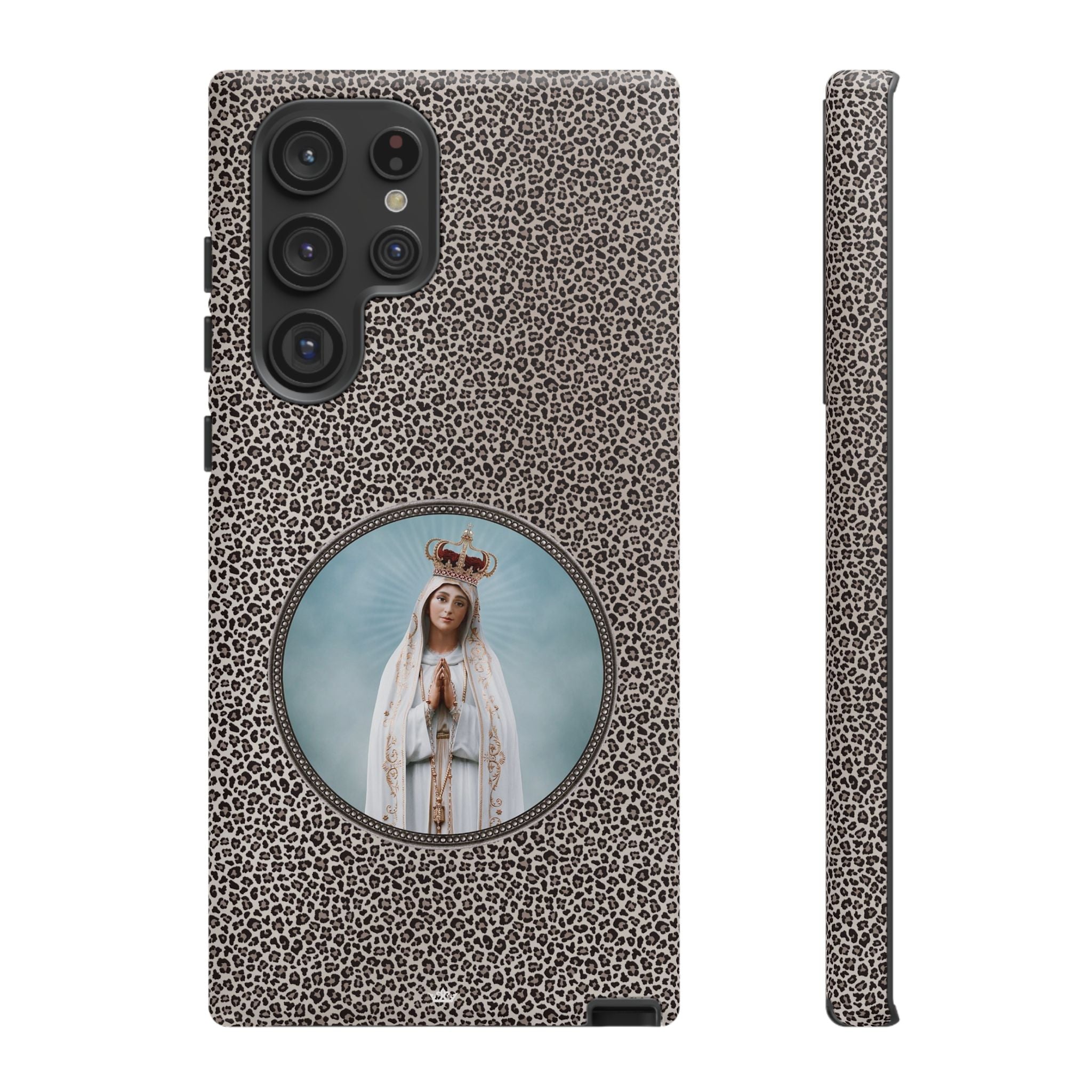 Our Lady of Fatima Hard Phone Case (Leopard) - VENXARA®