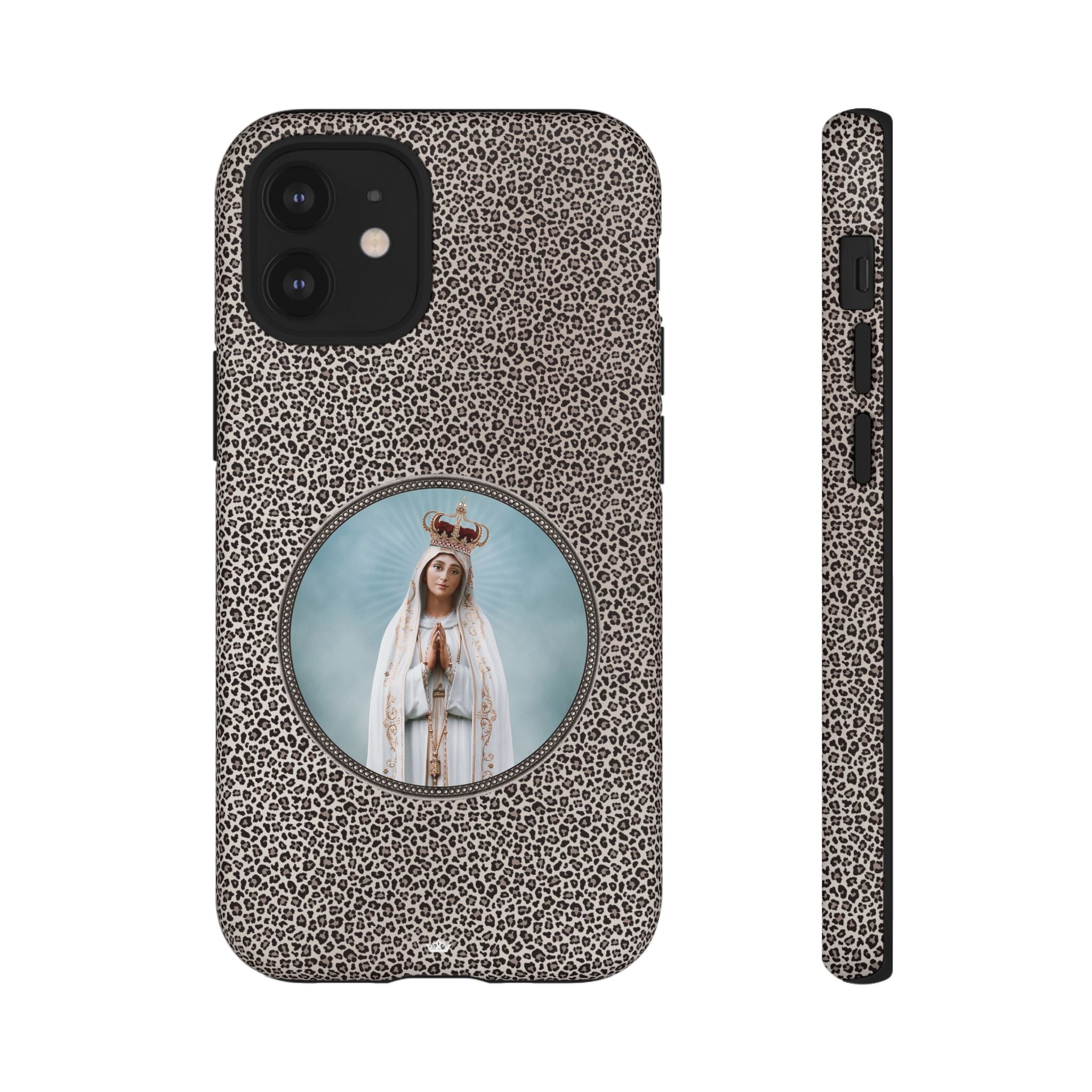 Our Lady of Fatima Hard Phone Case (Leopard) - VENXARA®