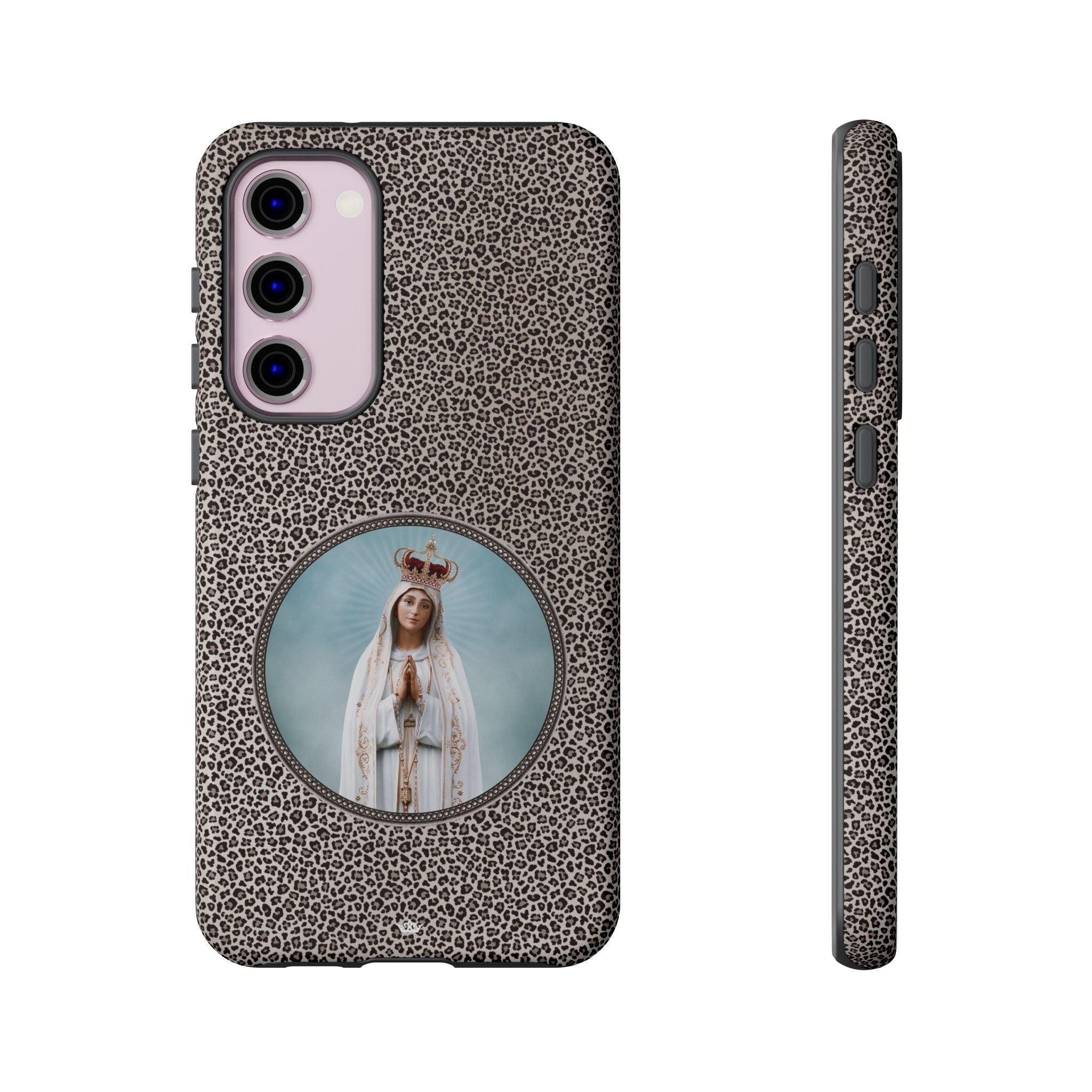 Our Lady of Fatima Hard Phone Case (Leopard) - VENXARA®