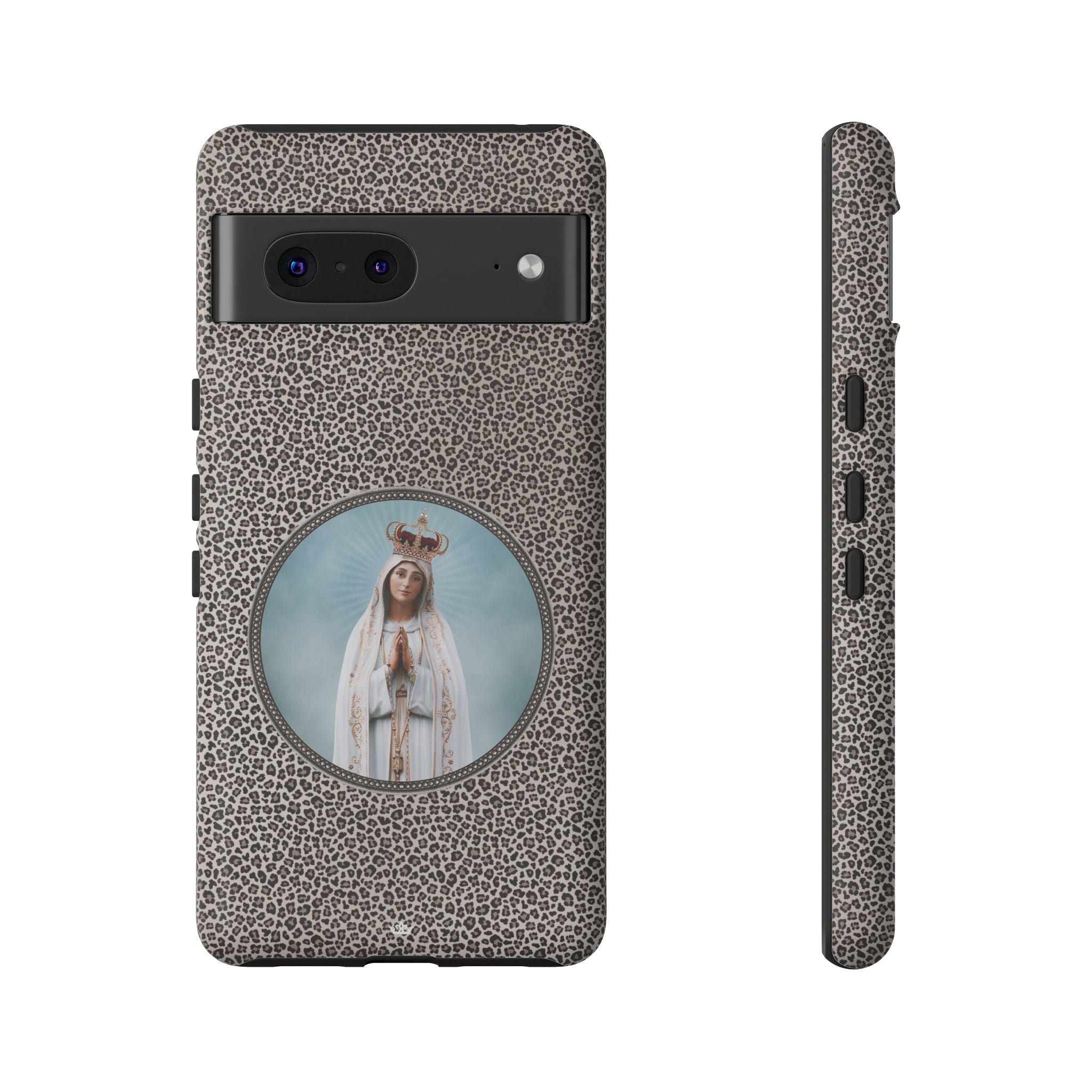 Our Lady of Fatima Hard Phone Case (Leopard) - VENXARA®